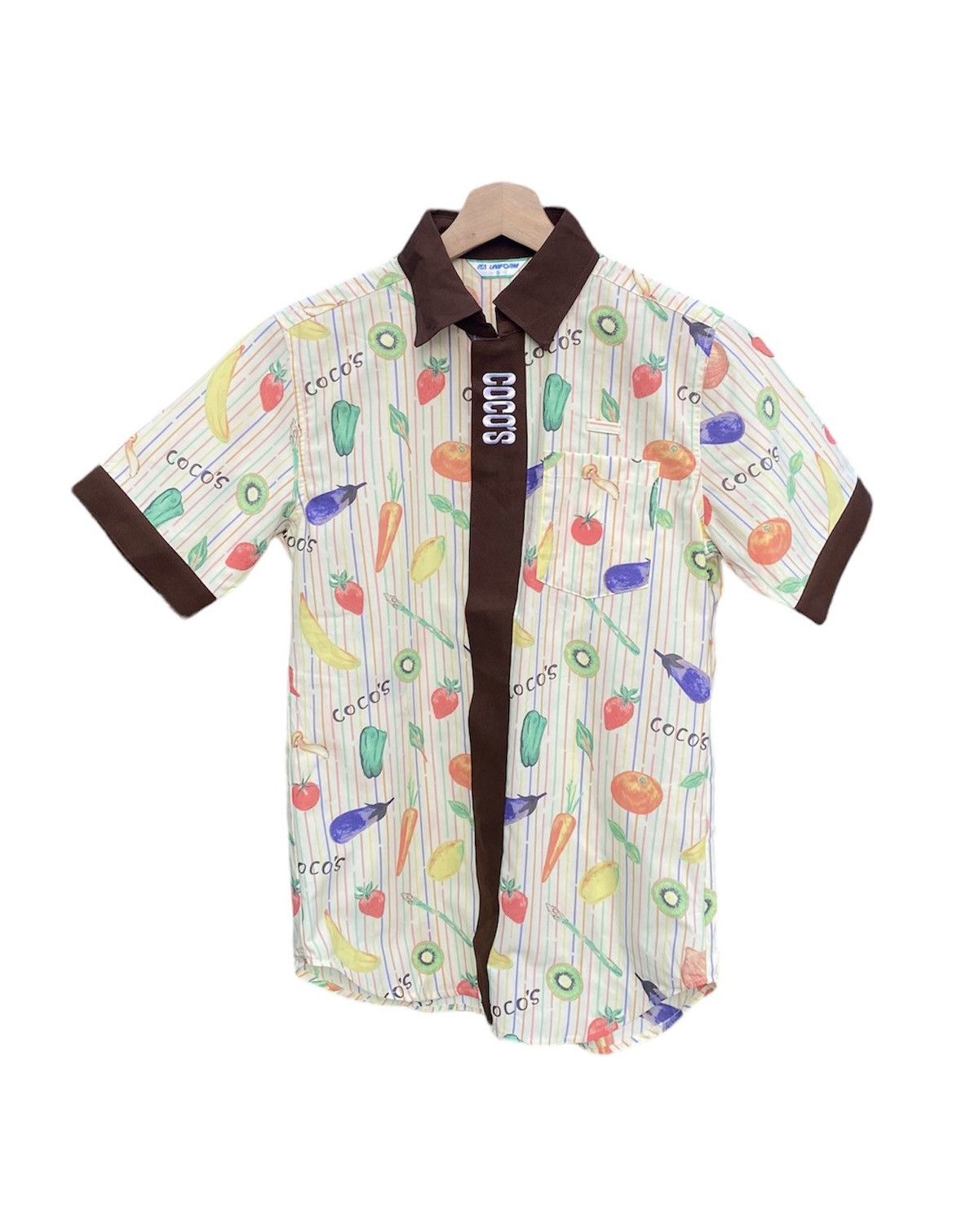 image of Vintage Steals Coco's Uniform Workshirt in Brown, Women's (Size Small)