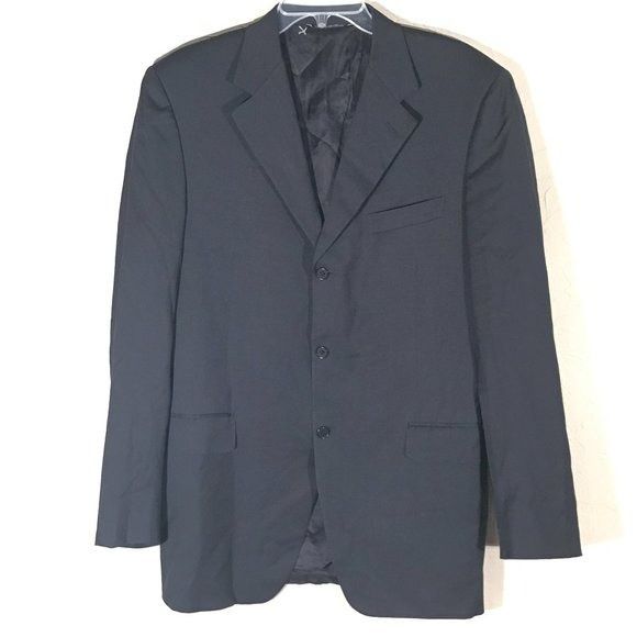 Canali Canali Blazer Size 52L Blue Jacket Blazer Sports Coat Size 52L - 4 Thumbnail