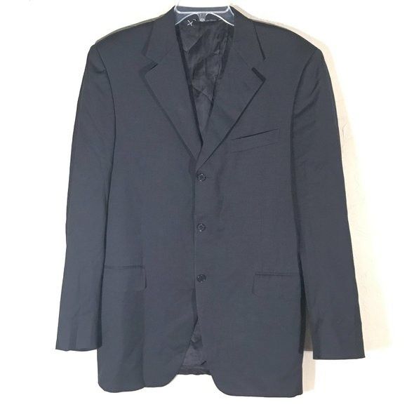 Canali Canali Blazer Size 52L Blue Jacket Blazer Sports Coat Size 52L - 3 Thumbnail