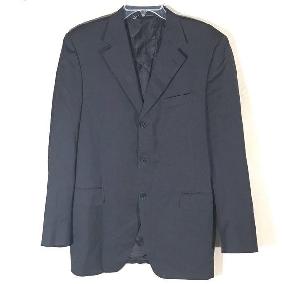 Canali Canali Blazer Size 52L Blue Jacket Blazer Sports Coat Size 52L - 5 Thumbnail