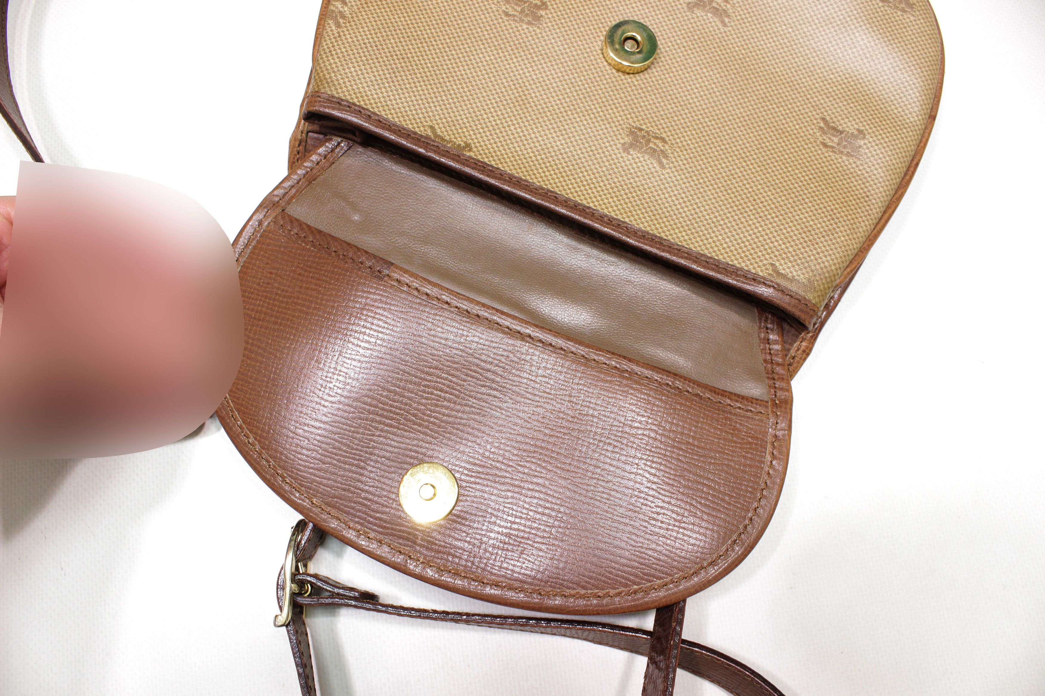Burberry 90S Logo Monogram Mini Bag Vintage Size ONE SIZE - 9 Thumbnail