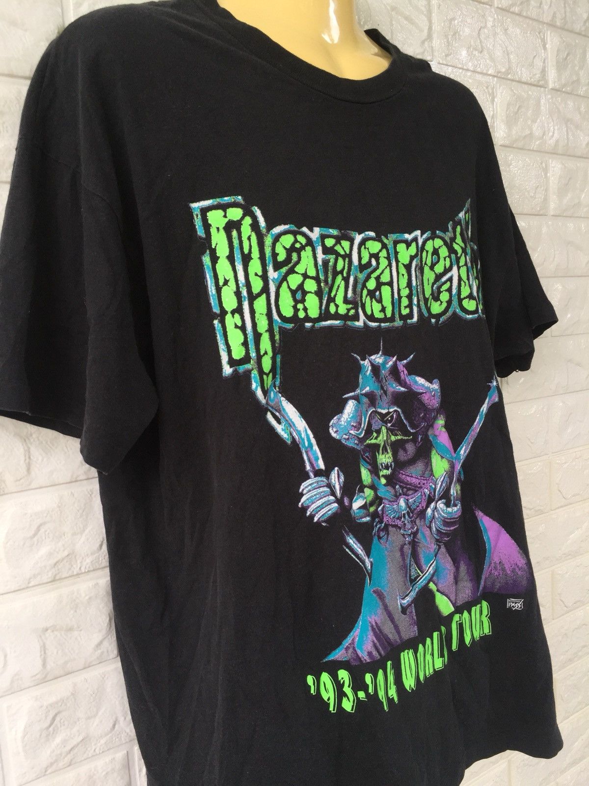 Band Tees × Vintage VINTAGE NAZARETH 93-94 WORLD TOUR TSHIRT Size US XL / EU 56 / 4 - 4 Thumbnail