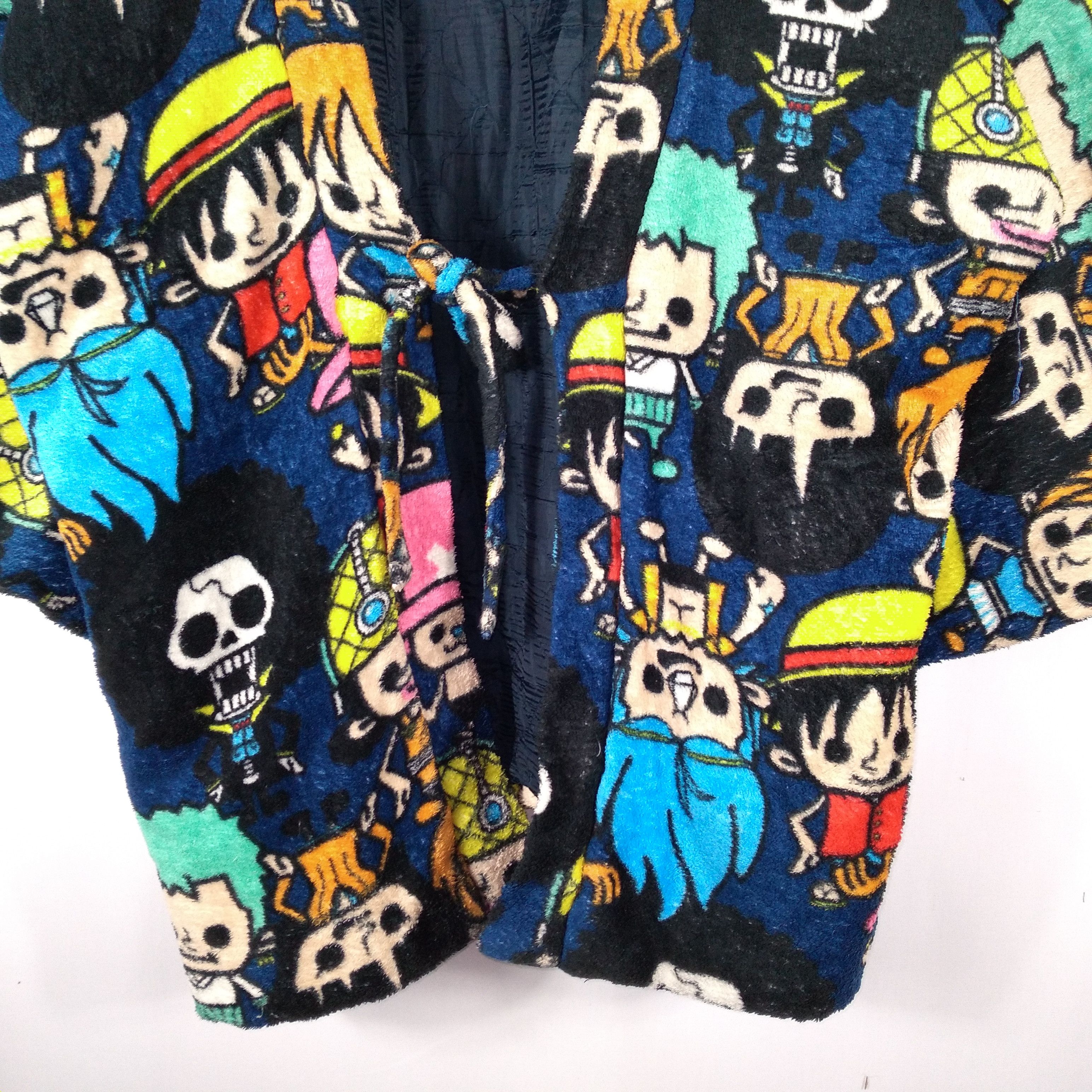 Anime × One Piece 🔥Sick🔥🇯🇵One Piece Main Character Over Print Fleece Kimono Size US L / EU 52-54 / 3 - 3 Thumbnail