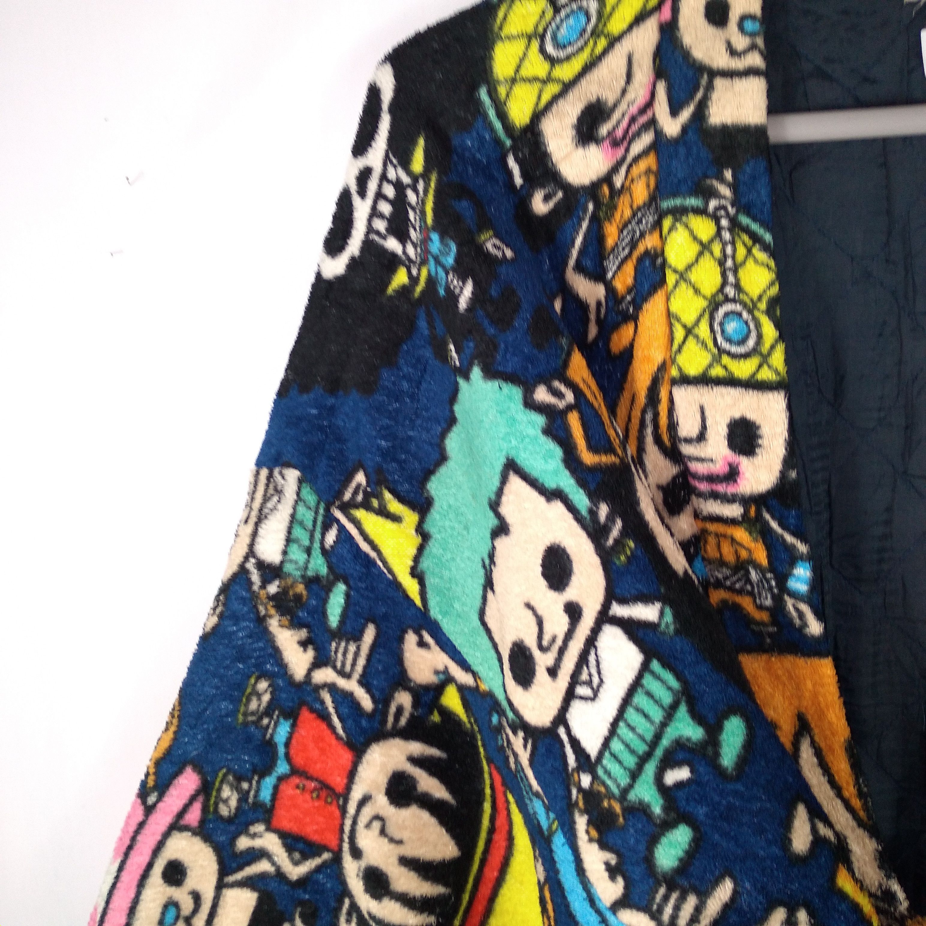 Anime × One Piece 🔥Sick🔥🇯🇵One Piece Main Character Over Print Fleece Kimono Size US L / EU 52-54 / 3 - 8 Thumbnail