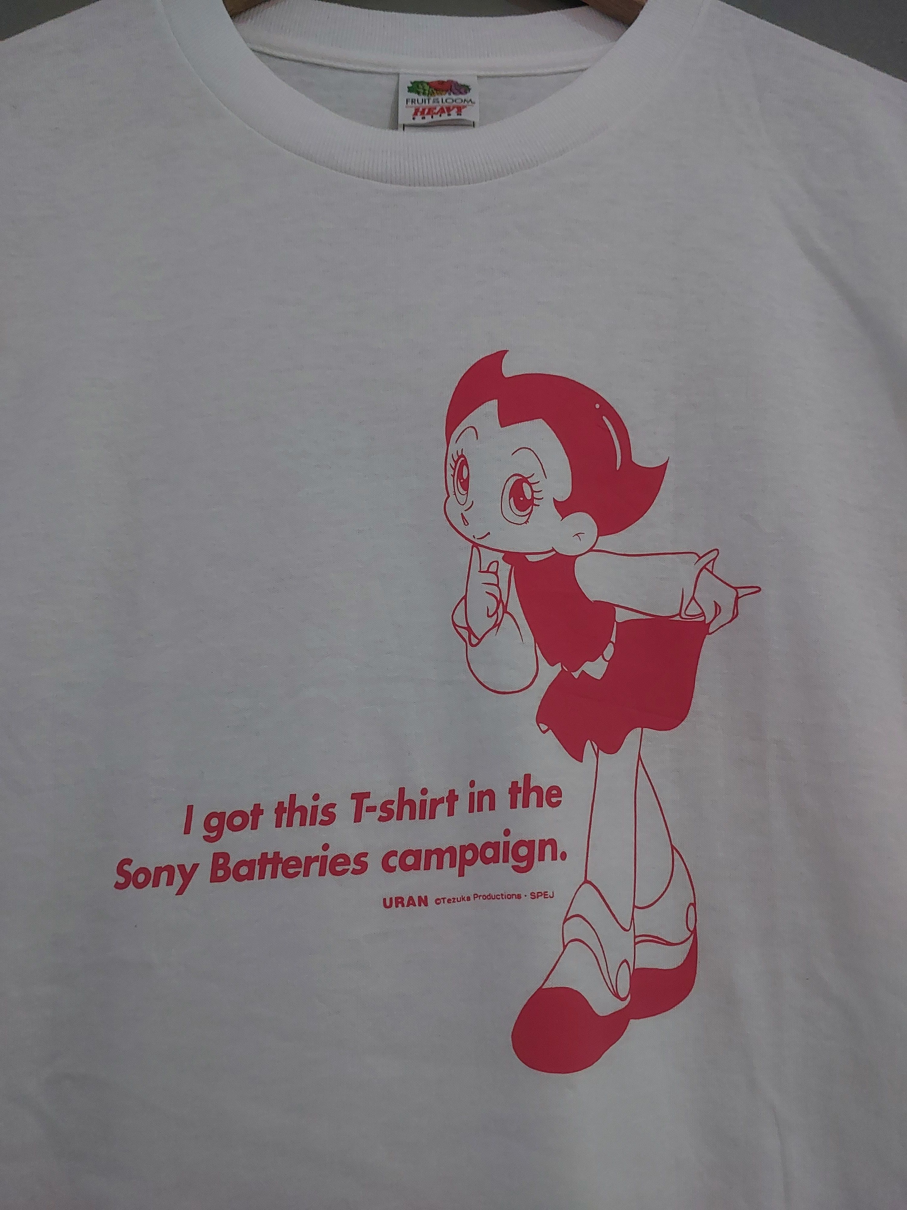 Vintage RARE VINTAGE ASTRO BOY ANIME URAN X SONY BATTERIES PROMO TEE Size US M / EU 48-50 / 2 - 6 Thumbnail