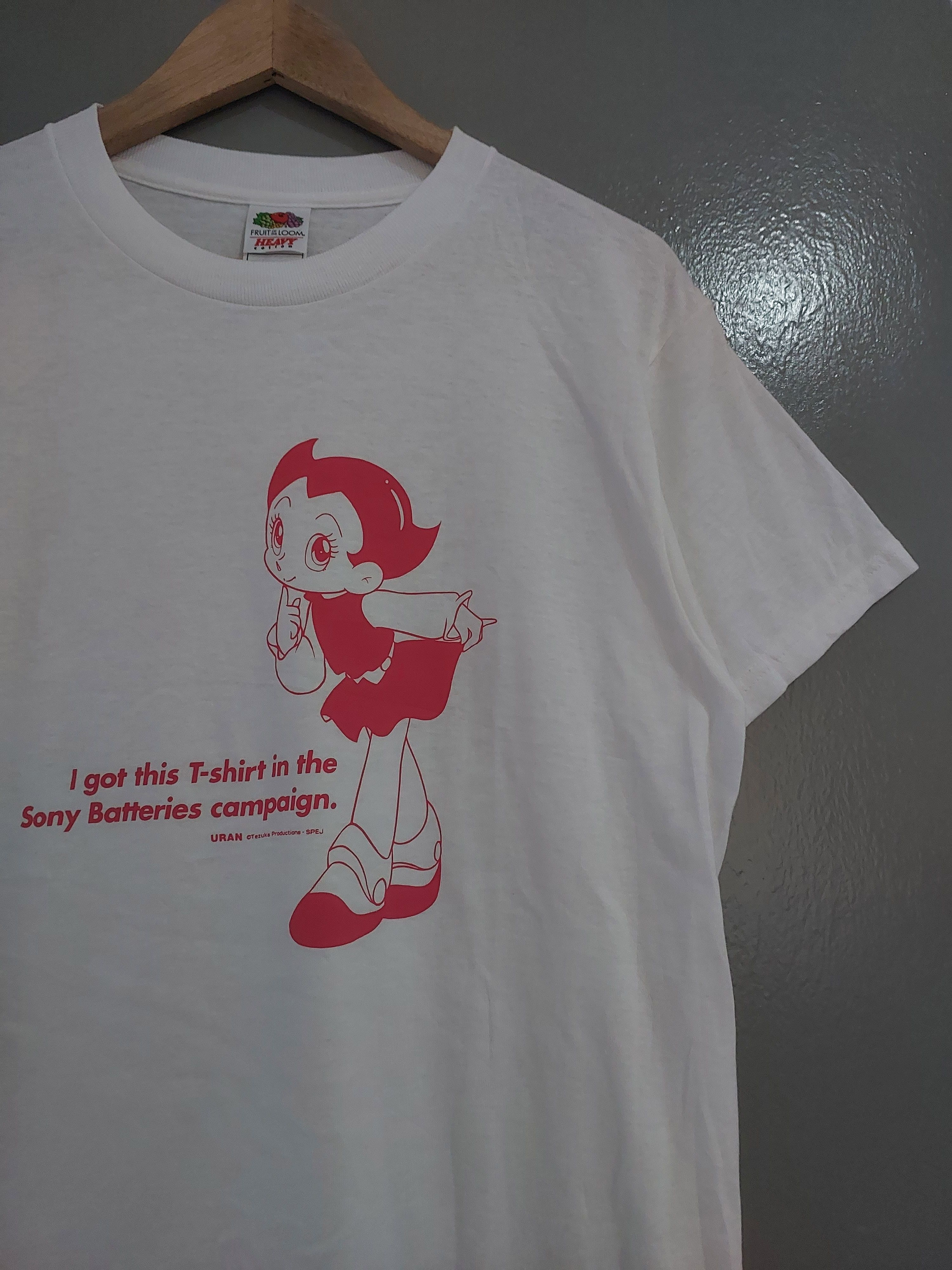 Vintage RARE VINTAGE ASTRO BOY ANIME URAN X SONY BATTERIES PROMO TEE Size US M / EU 48-50 / 2 - 7 Thumbnail