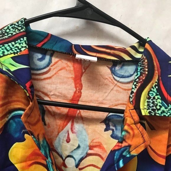 Other Hawaiian Dragon Cotton Dress Shirt Mens 2XL Vibrant Gift Man Size US XXL / EU 58 / 5 - 4 Thumbnail