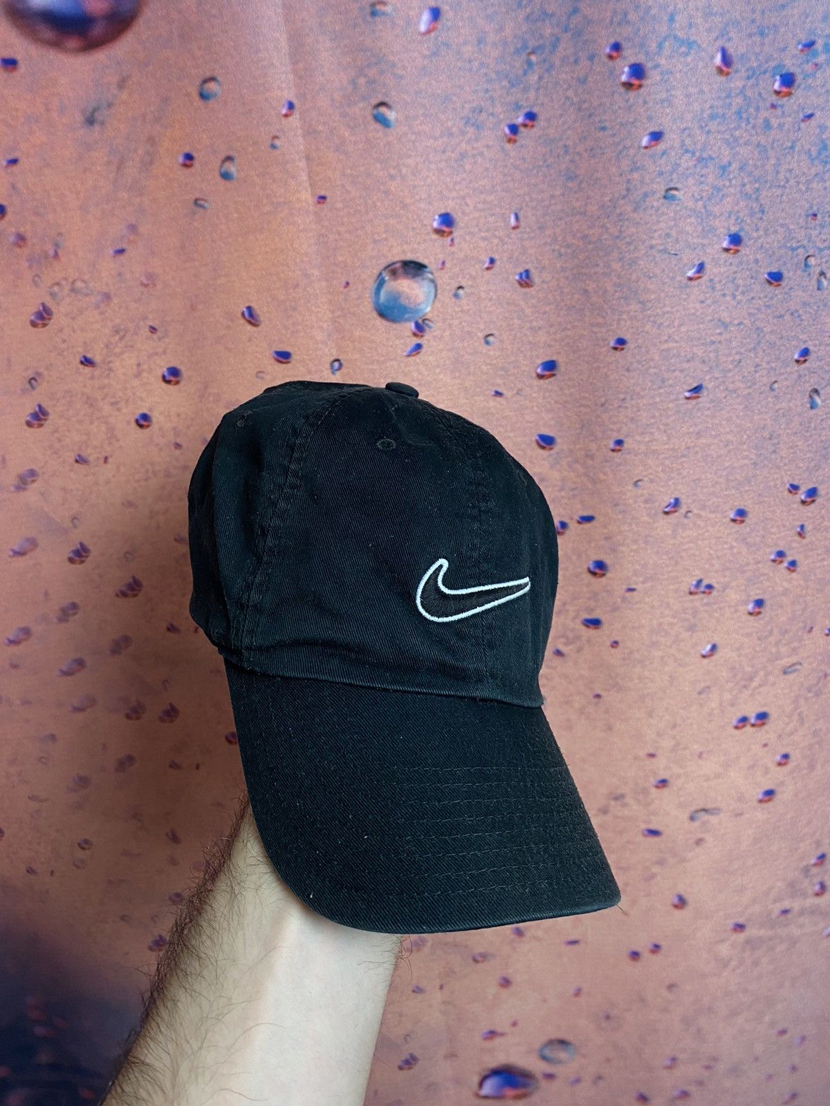Nike × Vintage Nike Streetwear black cap Size ONE SIZE - 1 Thumbnail