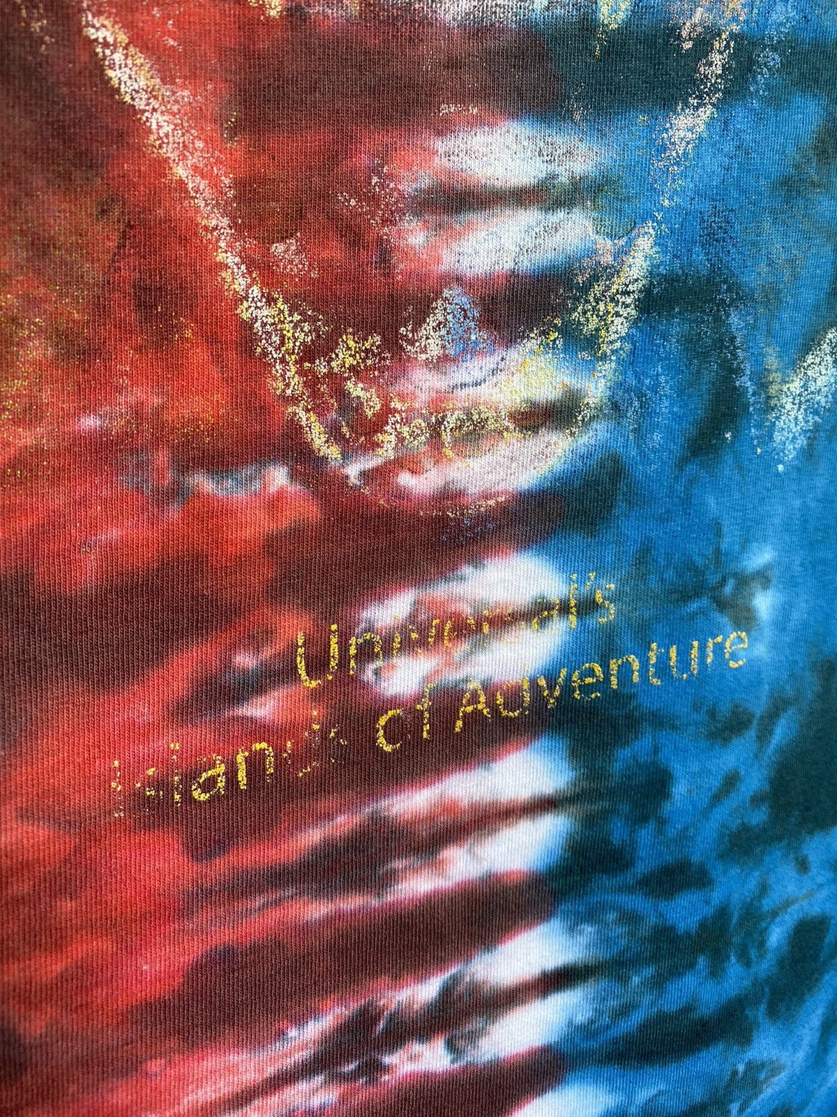 Universal Studios × Vintage Universal Studios Dueling Dragons Tie Die T Shirt Size US L / EU 52-54 / 3 - 7 Thumbnail