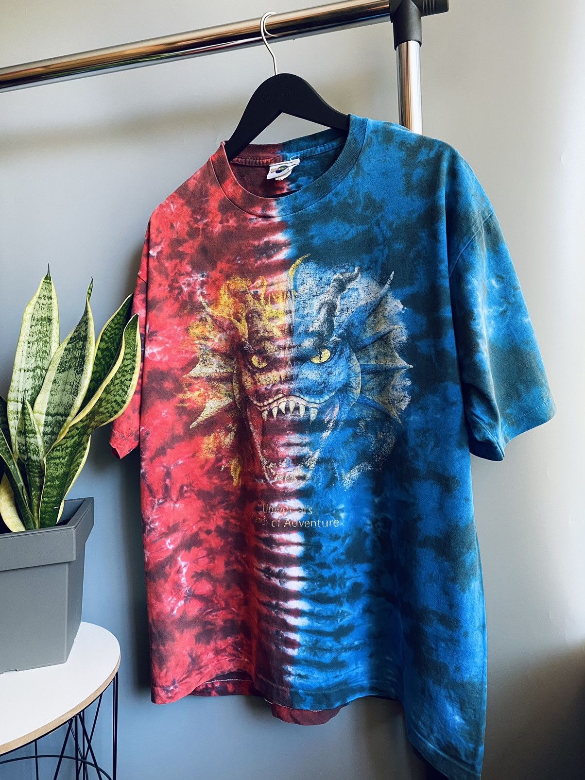 Universal Studios × Vintage Universal Studios Dueling Dragons Tie Die T Shirt Size US L / EU 52-54 / 3 - 2 Thumbnail