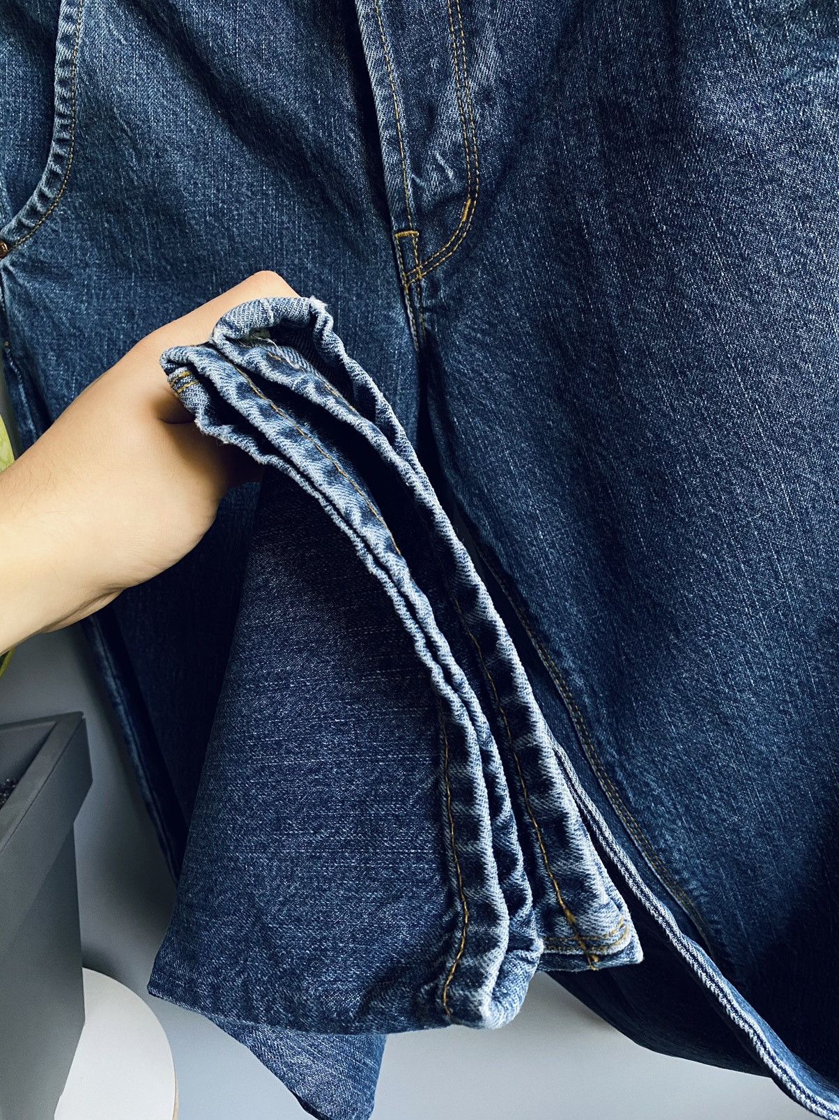 Japanese Brand × Replay Replay Jeramy Jeans Big logo Blue Pants Embroidered Men’s Size US 33 - 14 Thumbnail