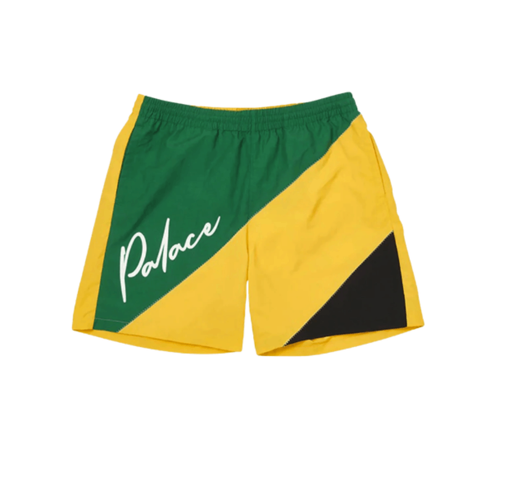 image of Hypebeast x Palace Sail Shorts Green/yellow • Xl, Men's (Size 36)