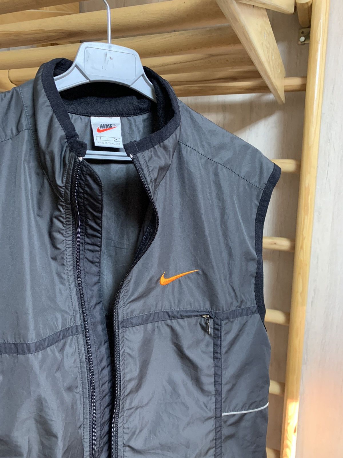 Nike × Vintage Nike Nylon Vest drill Size US S / EU 44-46 / 1 - 3 Thumbnail