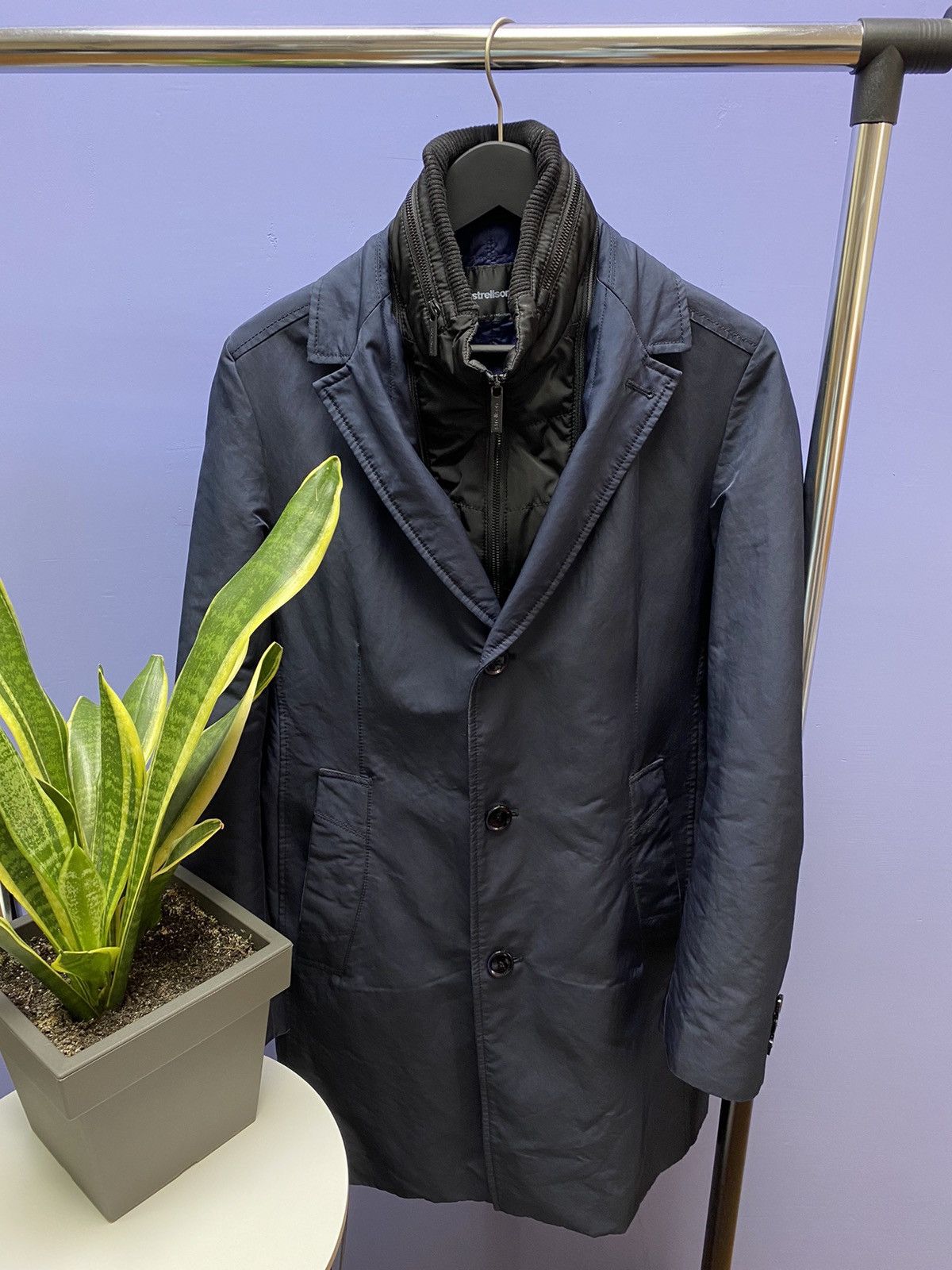 Strellson Strellson Lerona Coat Navy Blue Men’s M Classic Style Size US M / EU 48-50 / 2 - 4 Thumbnail