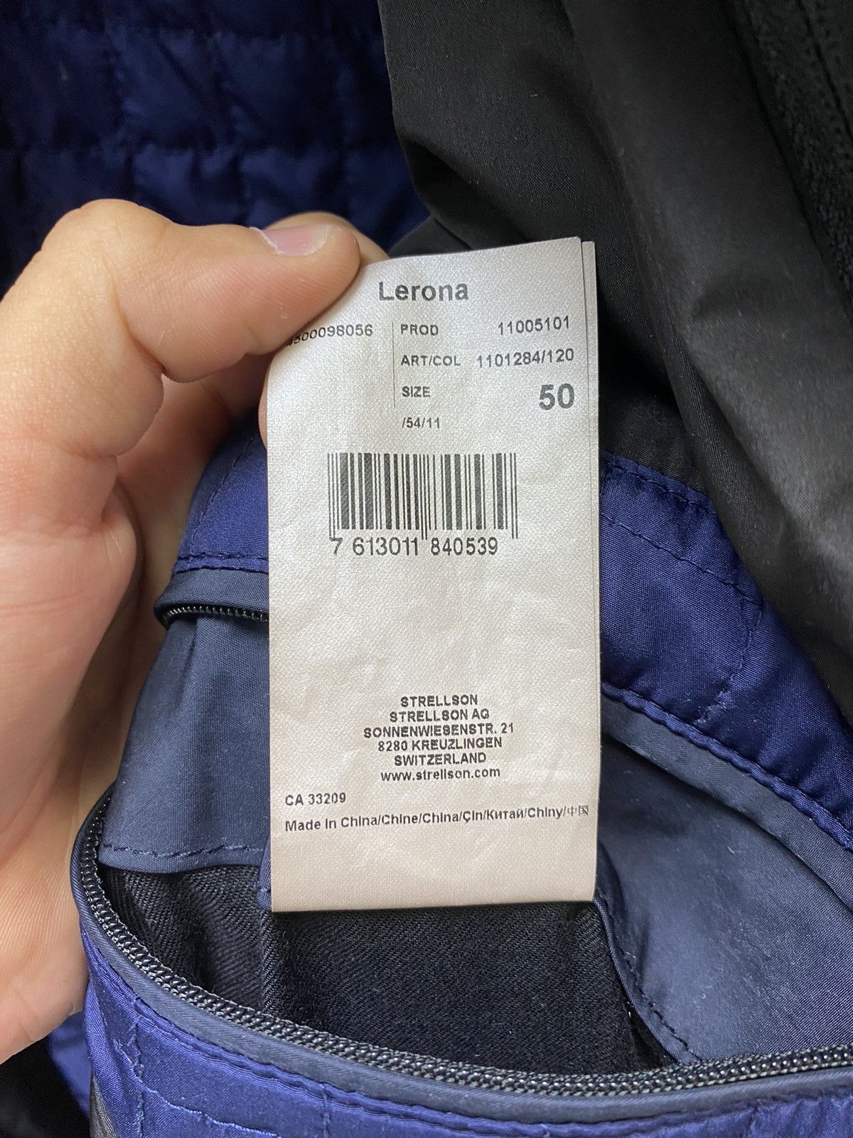 Strellson Strellson Lerona Coat Navy Blue Men’s M Classic Style Size US M / EU 48-50 / 2 - 14 Thumbnail