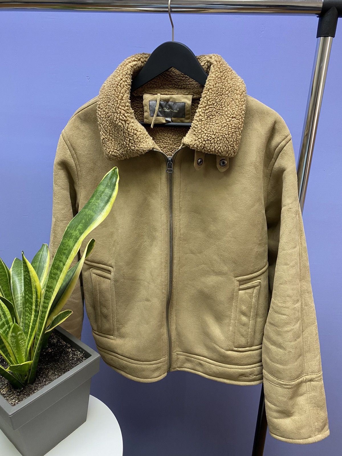 Ben Sherman Ben Sherman Sheepskin Coat B3 Hype Men’s L Jacket Aviator Size US L / EU 52-54 / 3 - 5 Thumbnail