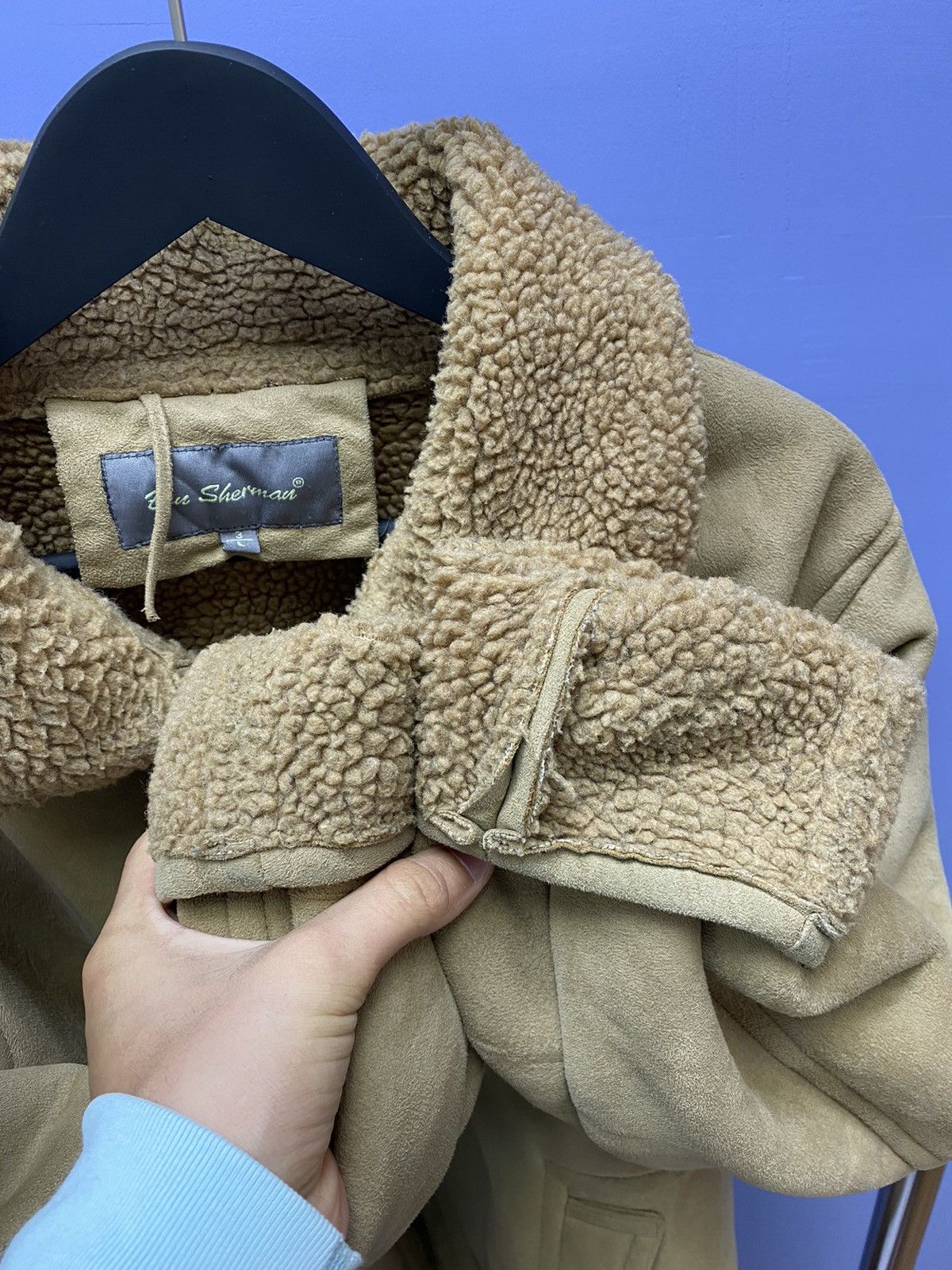 Ben Sherman Ben Sherman Sheepskin Coat B3 Hype Men’s L Jacket Aviator Size US L / EU 52-54 / 3 - 12 Thumbnail