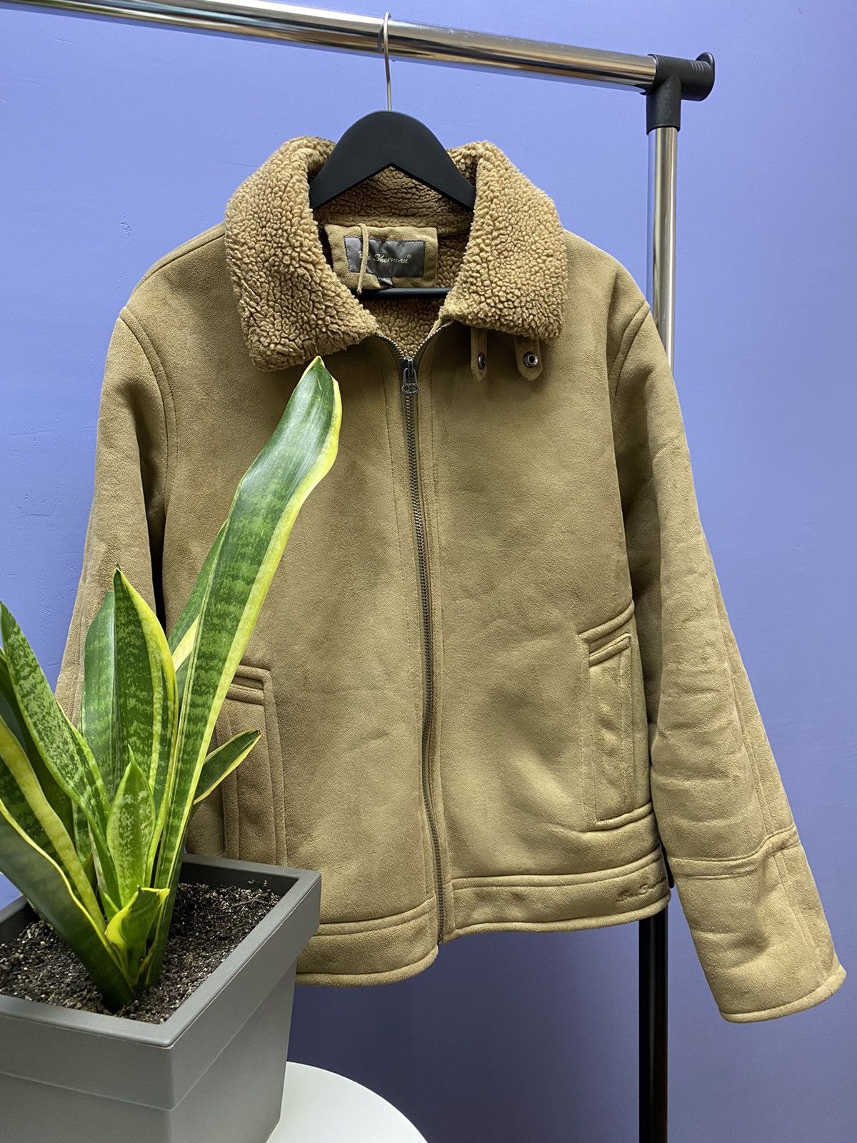 Ben Sherman Ben Sherman Sheepskin Coat B3 Hype Men’s L Jacket Aviator Size US L / EU 52-54 / 3 - 3 Thumbnail