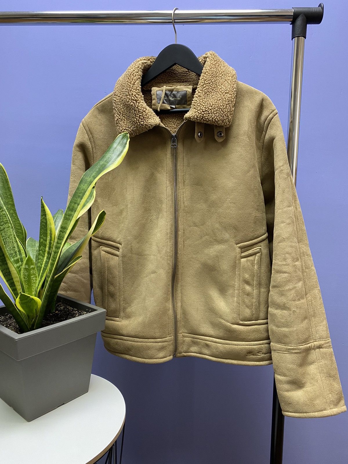 Ben Sherman Ben Sherman Sheepskin Coat B3 Hype Men’s L Jacket Aviator Size US L / EU 52-54 / 3 - 1 Thumbnail
