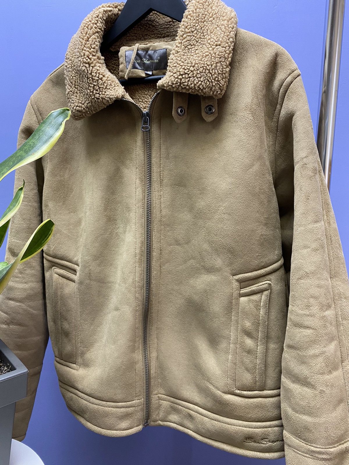 Ben Sherman Ben Sherman Sheepskin Coat B3 Hype Men’s L Jacket Aviator Size US L / EU 52-54 / 3 - 7 Thumbnail