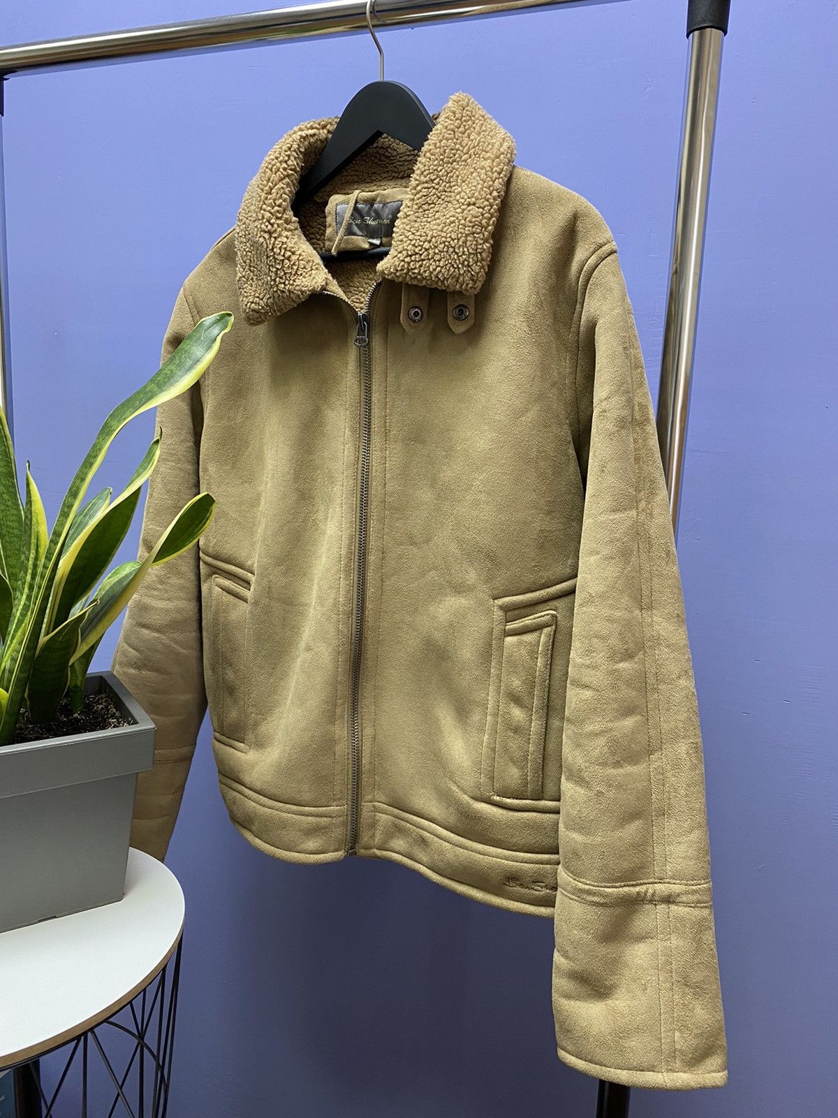Ben Sherman Ben Sherman Sheepskin Coat B3 Hype Men’s L Jacket Aviator Size US L / EU 52-54 / 3 - 2 Thumbnail
