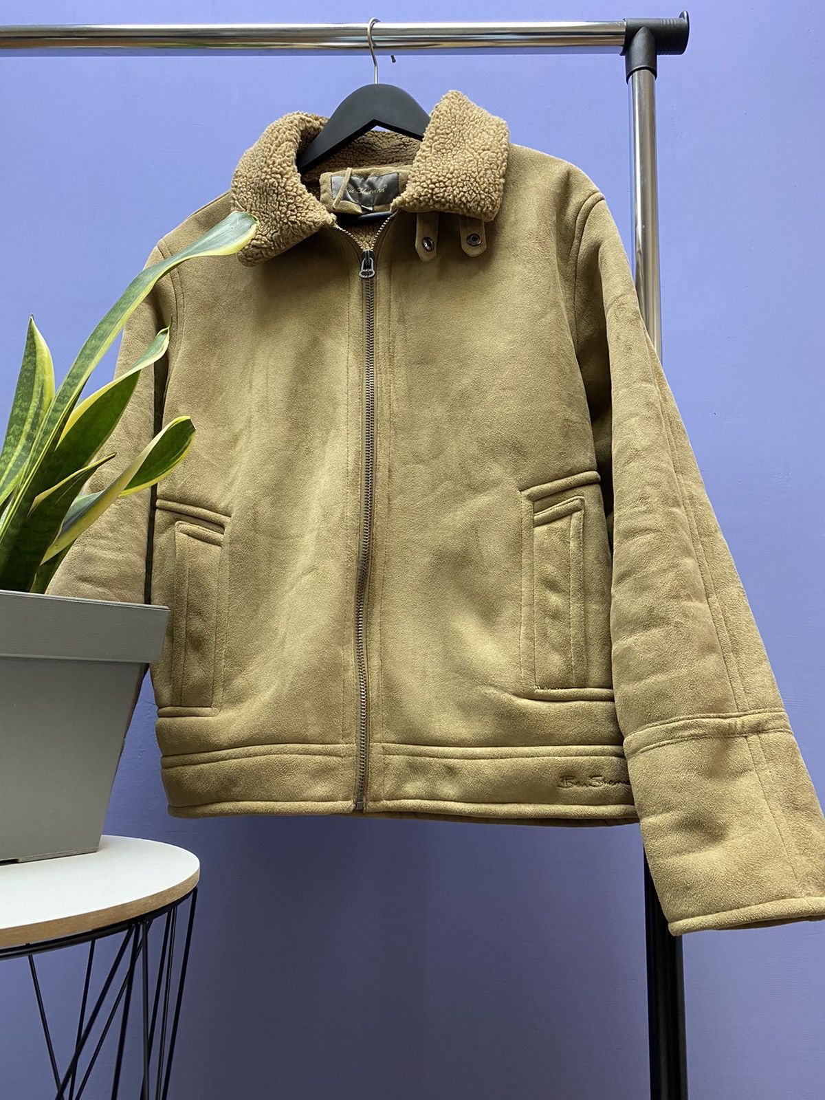 Ben Sherman Ben Sherman Sheepskin Coat B3 Hype Men’s L Jacket Aviator Size US L / EU 52-54 / 3 - 4 Thumbnail