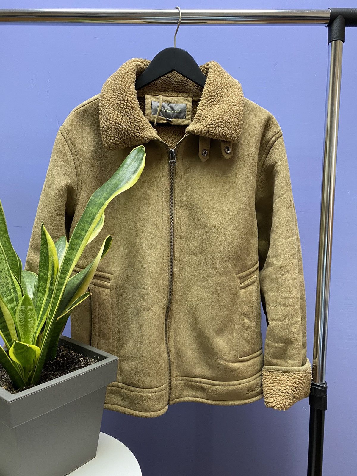 Ben Sherman Ben Sherman Sheepskin Coat B3 Hype Men’s L Jacket Aviator Size US L / EU 52-54 / 3 - 13 Thumbnail