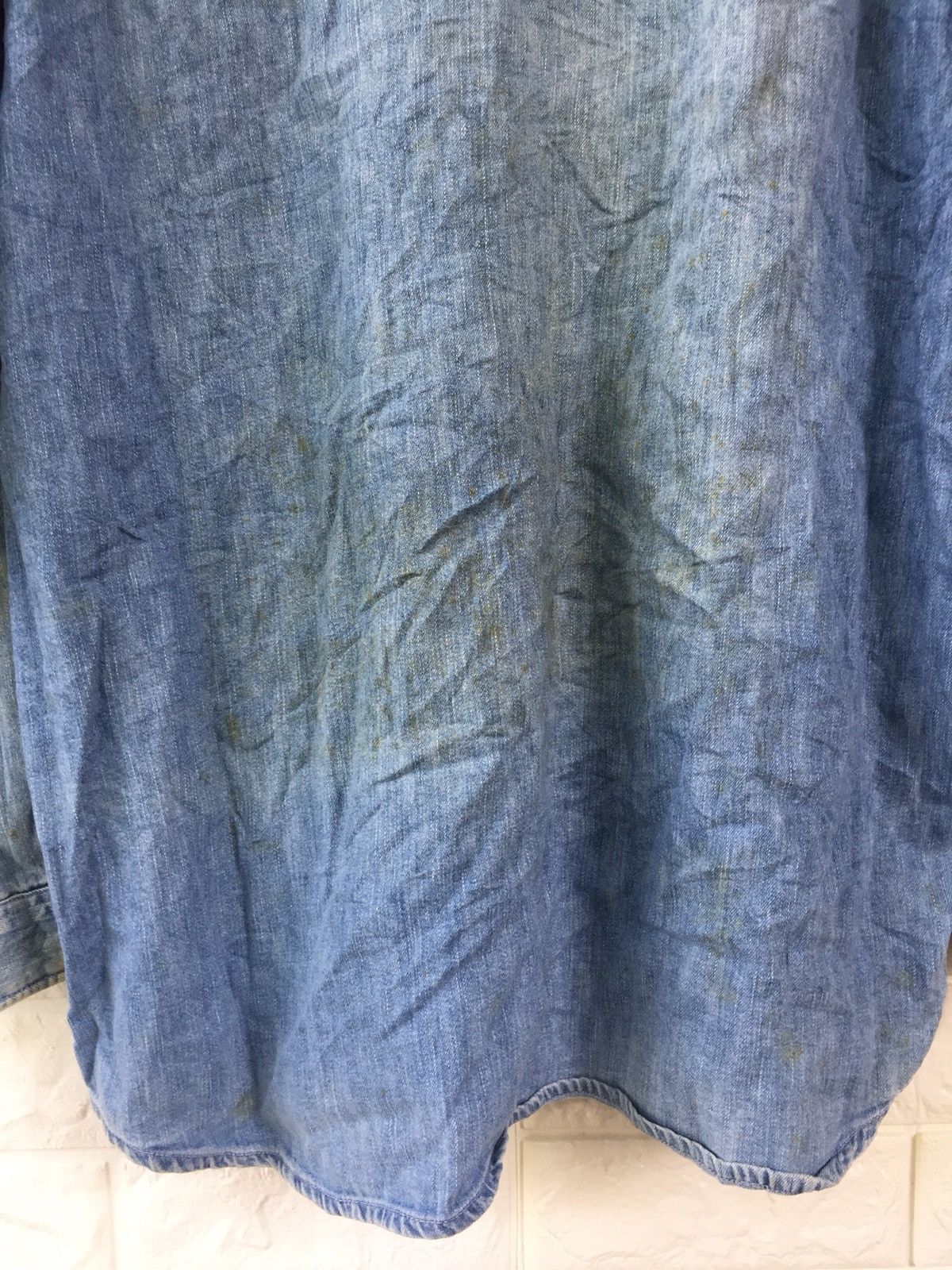 Levi's × Levi's Vintage Clothing × Vintage VINTAGE 80s LEVIS SADDLEMAN ORANGE TAG BUTTON UPS SHIRT Size US M / EU 48-50 / 2 - 10 Thumbnail