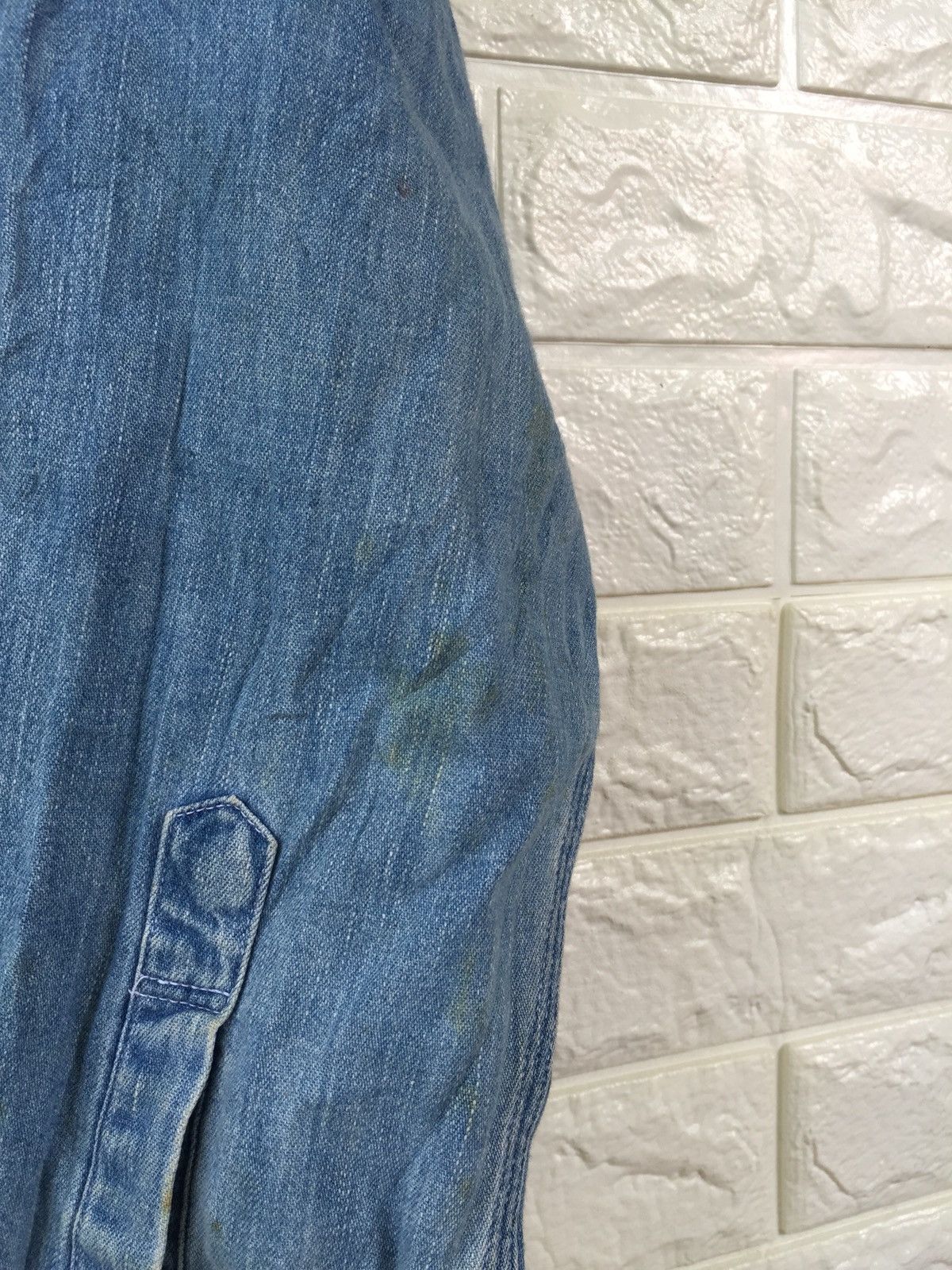 Levi's × Levi's Vintage Clothing × Vintage VINTAGE 80s LEVIS SADDLEMAN ORANGE TAG BUTTON UPS SHIRT Size US M / EU 48-50 / 2 - 15 Thumbnail