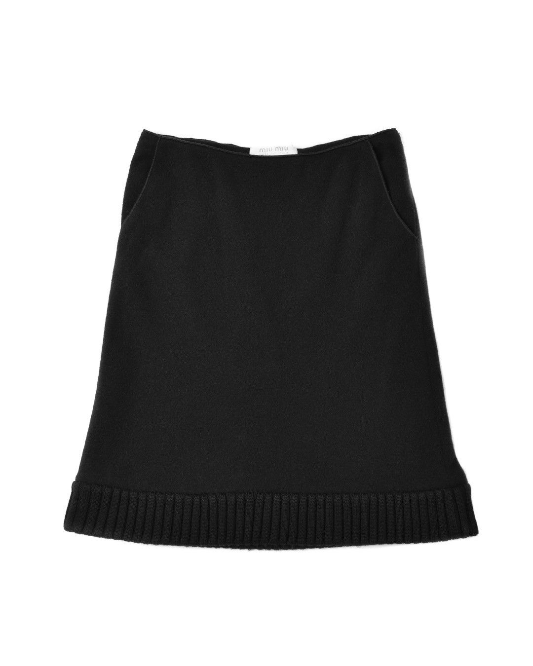 Miu Miu Miu Miu F/W 1999 wool skirt Size 28" / US 6 / IT 42 - 1 Thumbnail