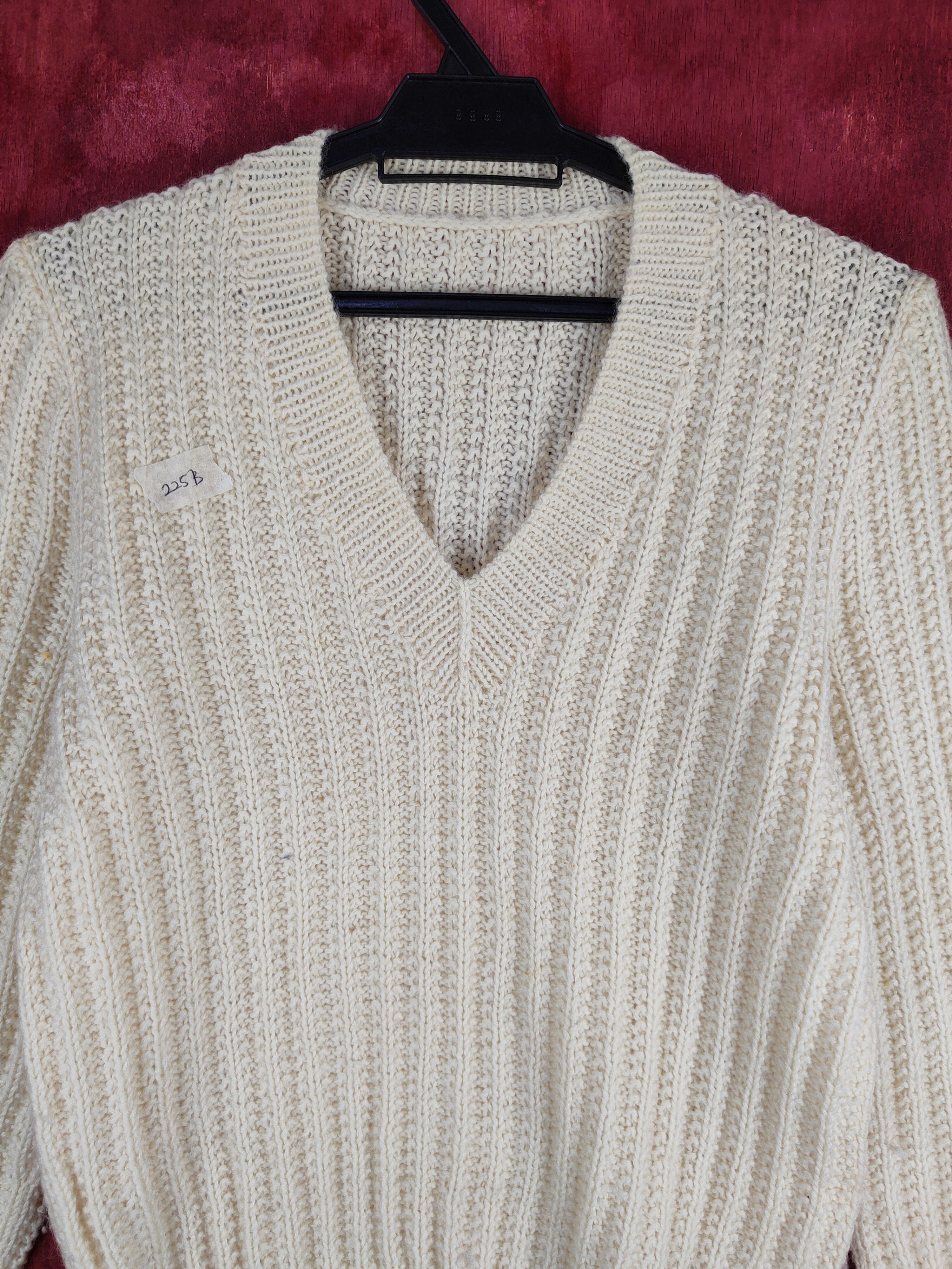 Homespun Knitwear Japanese Brand Cream Knitwear Sweatshirt #225B Size S / US 4 / IT 40 - 2 Thumbnail