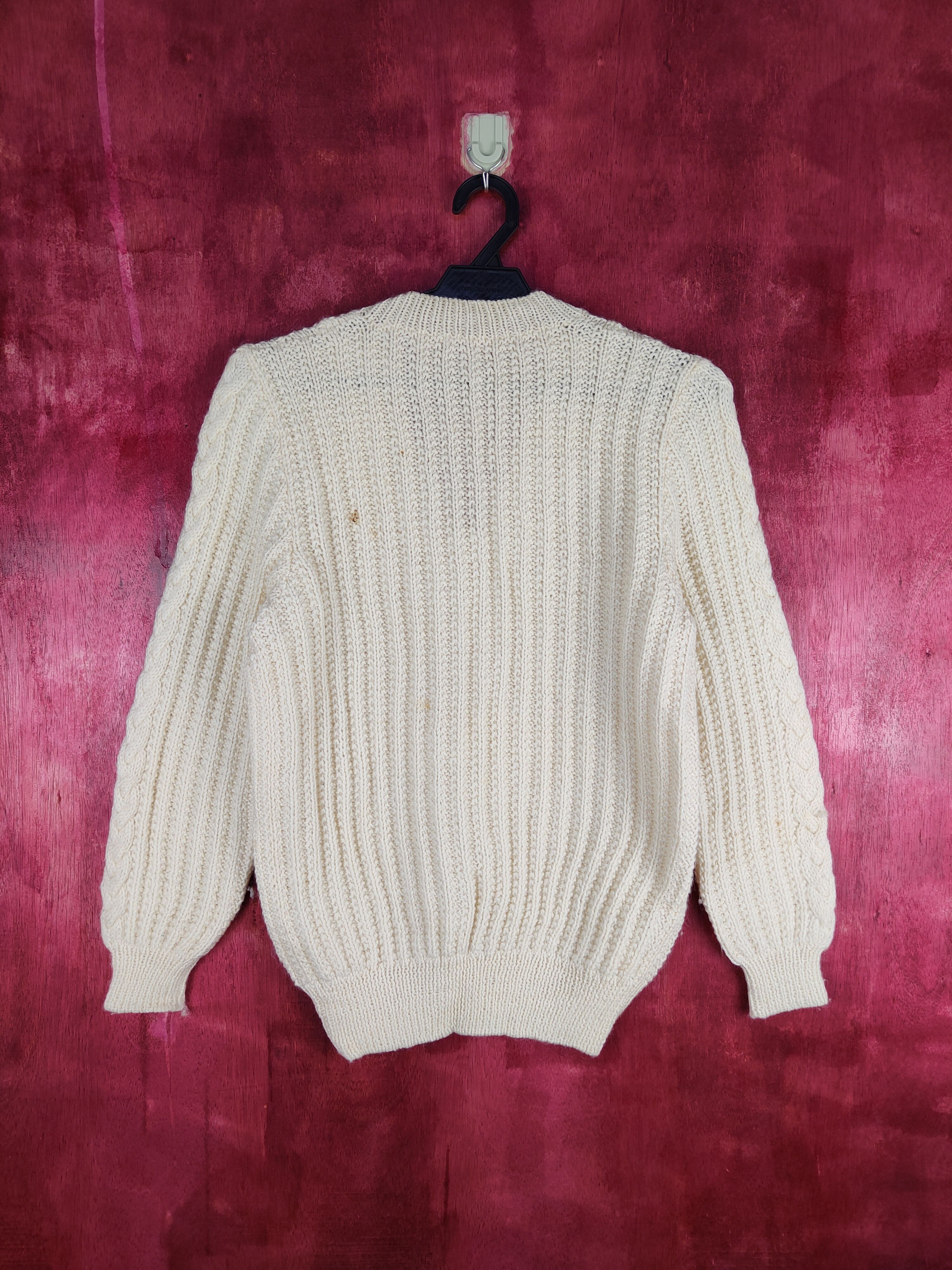 Homespun Knitwear Japanese Brand Cream Knitwear Sweatshirt #225B Size S / US 4 / IT 40 - 7 Thumbnail