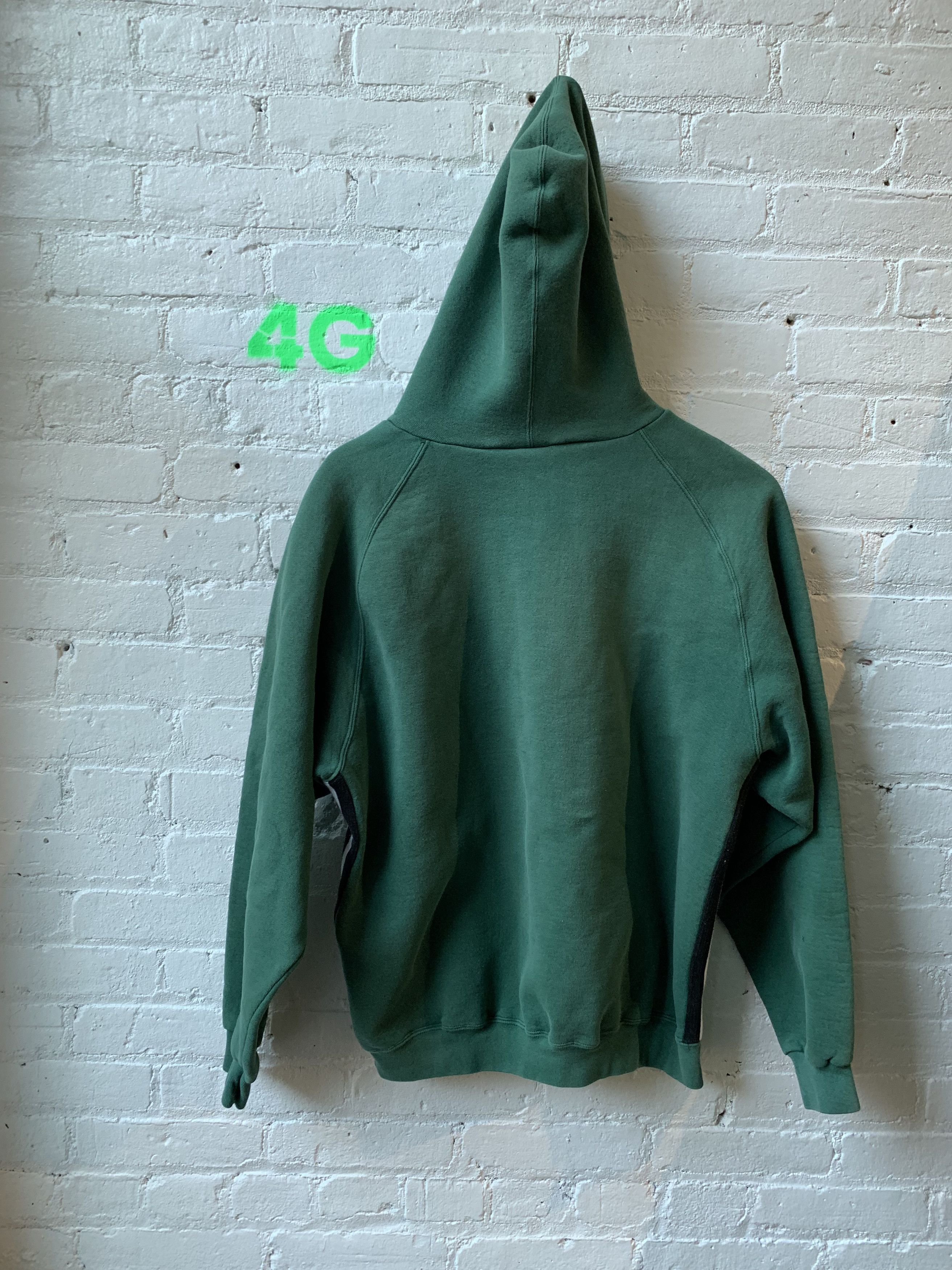 Adidas Adidas x Vintage Side Stripe Green Blank hoodie Sz M Size US M / EU 48-50 / 2 - 6 Thumbnail