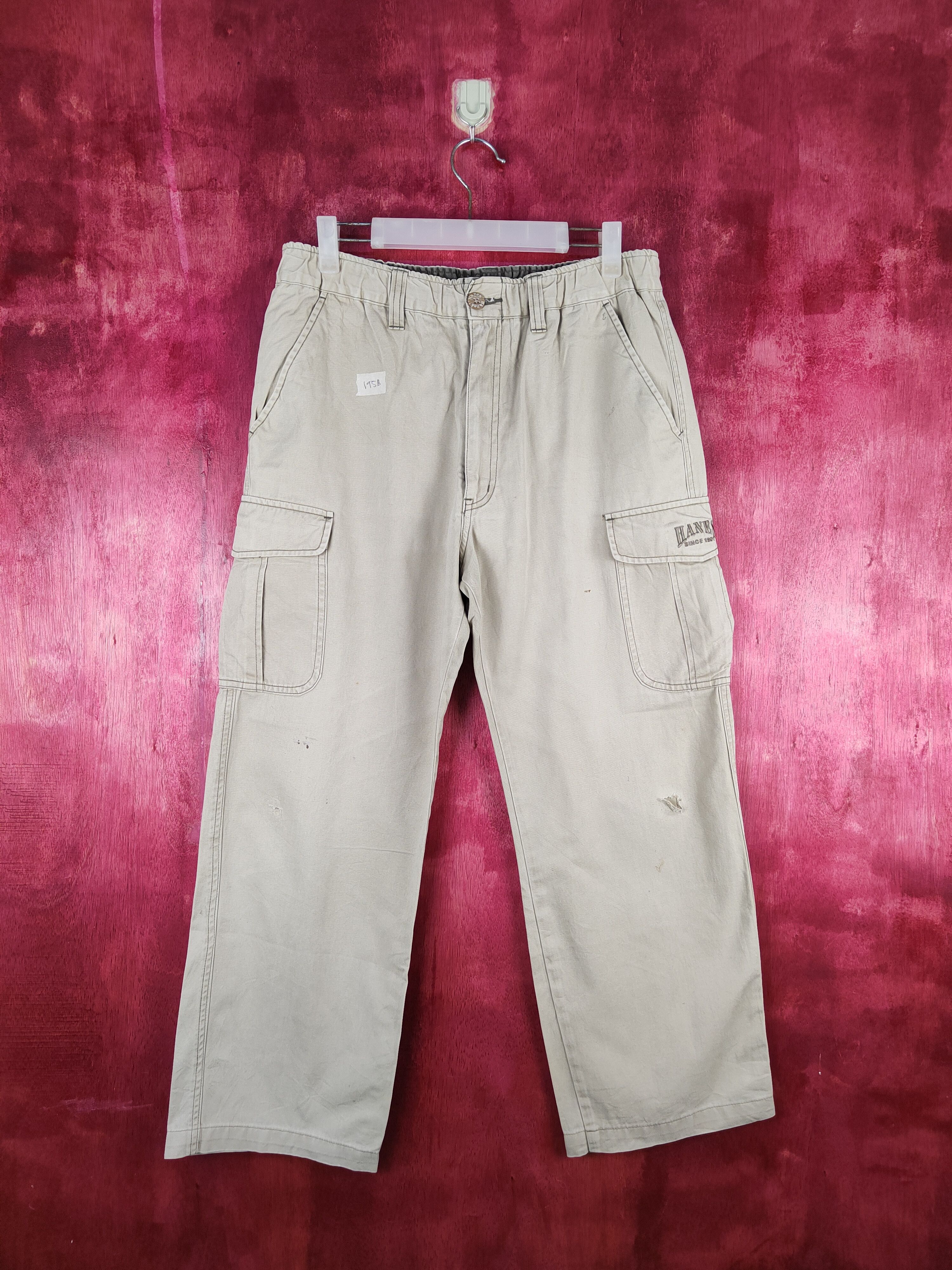 Hanes × Japanese Brand Hanes Brown Multi Pocket Tactical Cargo Pants #195B Size US 29 - 1 Thumbnail