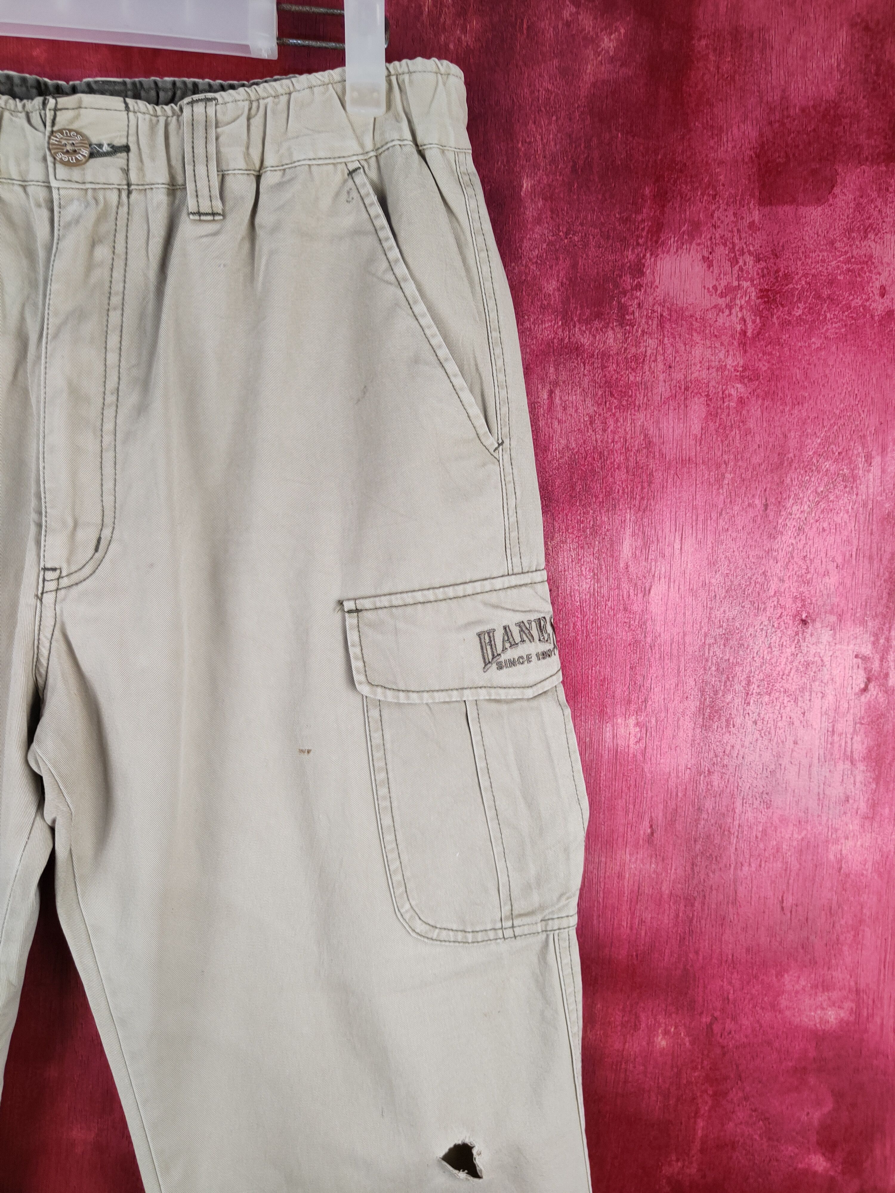 Hanes × Japanese Brand Hanes Brown Multi Pocket Tactical Cargo Pants #195B Size US 29 - 7 Thumbnail