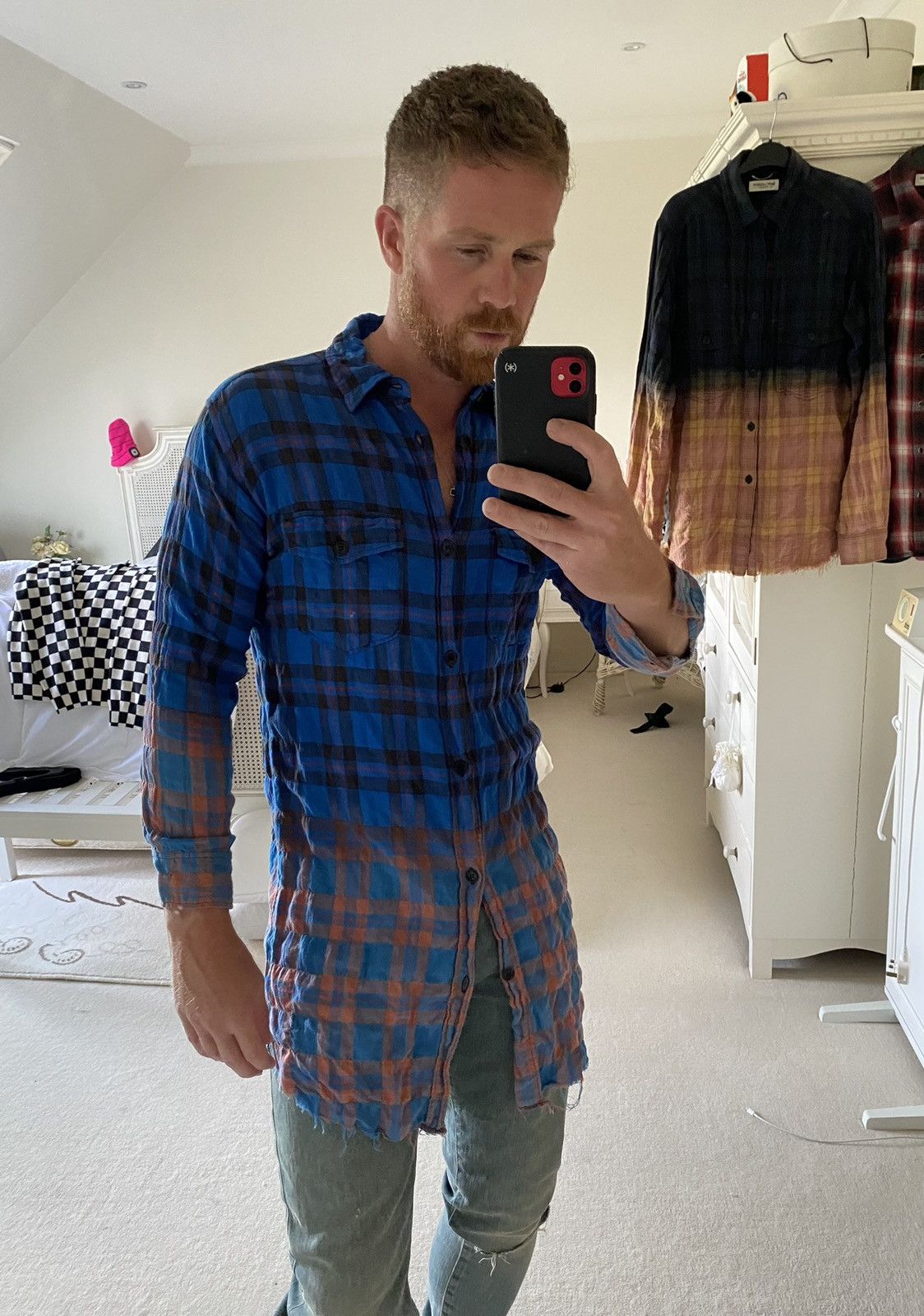 Saint Laurent Paris SS16 Saint Laurent‘ surf sound’ raw hem bleached flannel Size US S / EU 44-46 / 1 - 8 Thumbnail