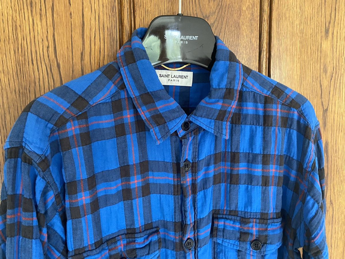 Saint Laurent Paris SS16 Saint Laurent‘ surf sound’ raw hem bleached flannel Size US S / EU 44-46 / 1 - 16 Thumbnail