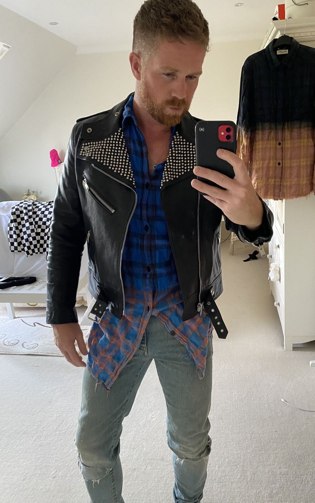 Saint Laurent Paris SS16 Saint Laurent‘ surf sound’ raw hem bleached flannel Size US S / EU 44-46 / 1 - 4 Thumbnail