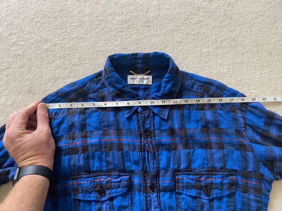 Saint Laurent Paris SS16 Saint Laurent‘ surf sound’ raw hem bleached flannel Size US S / EU 44-46 / 1 - 10 Thumbnail