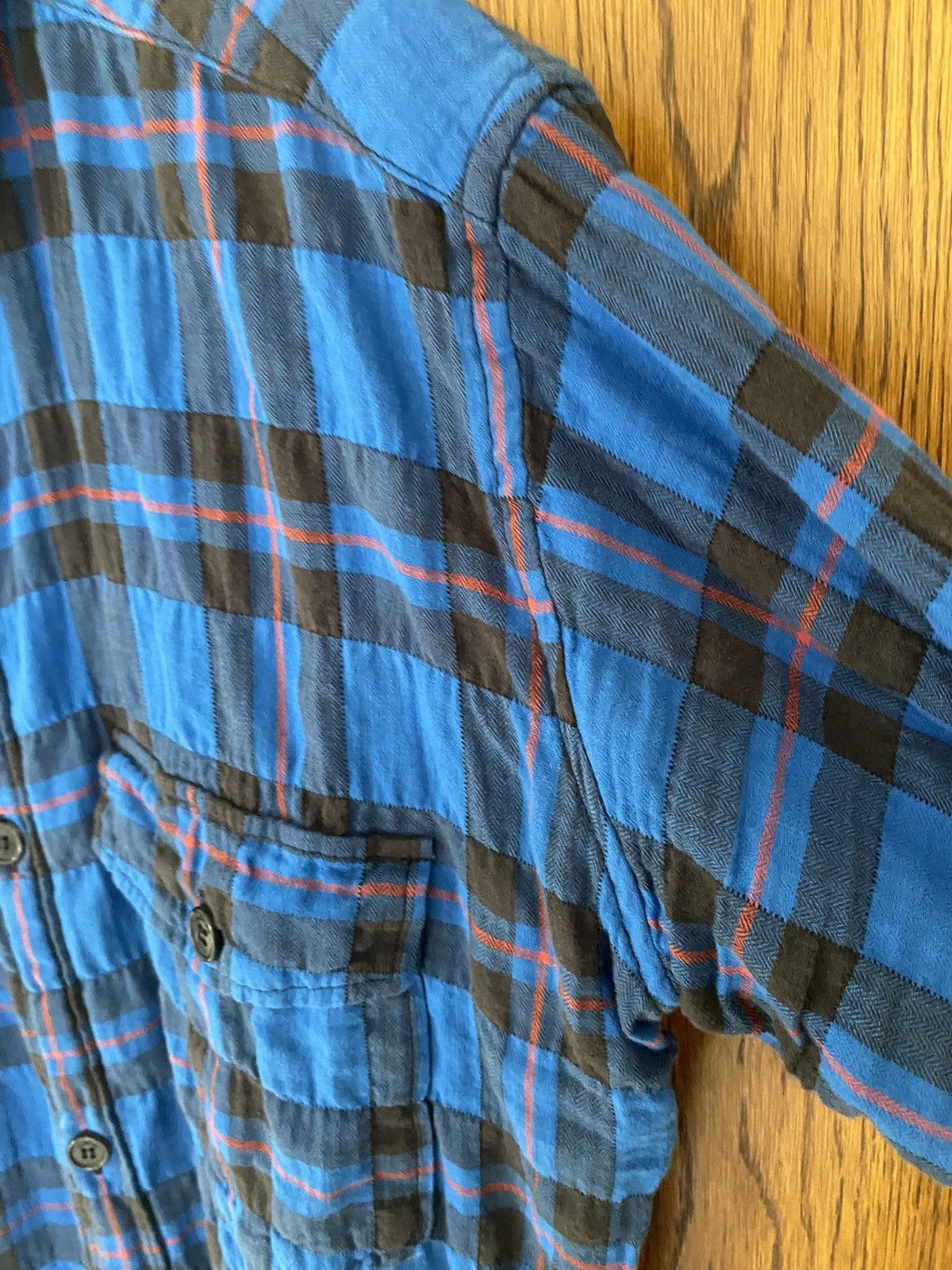 Saint Laurent Paris SS16 Saint Laurent‘ surf sound’ raw hem bleached flannel Size US S / EU 44-46 / 1 - 22 Thumbnail