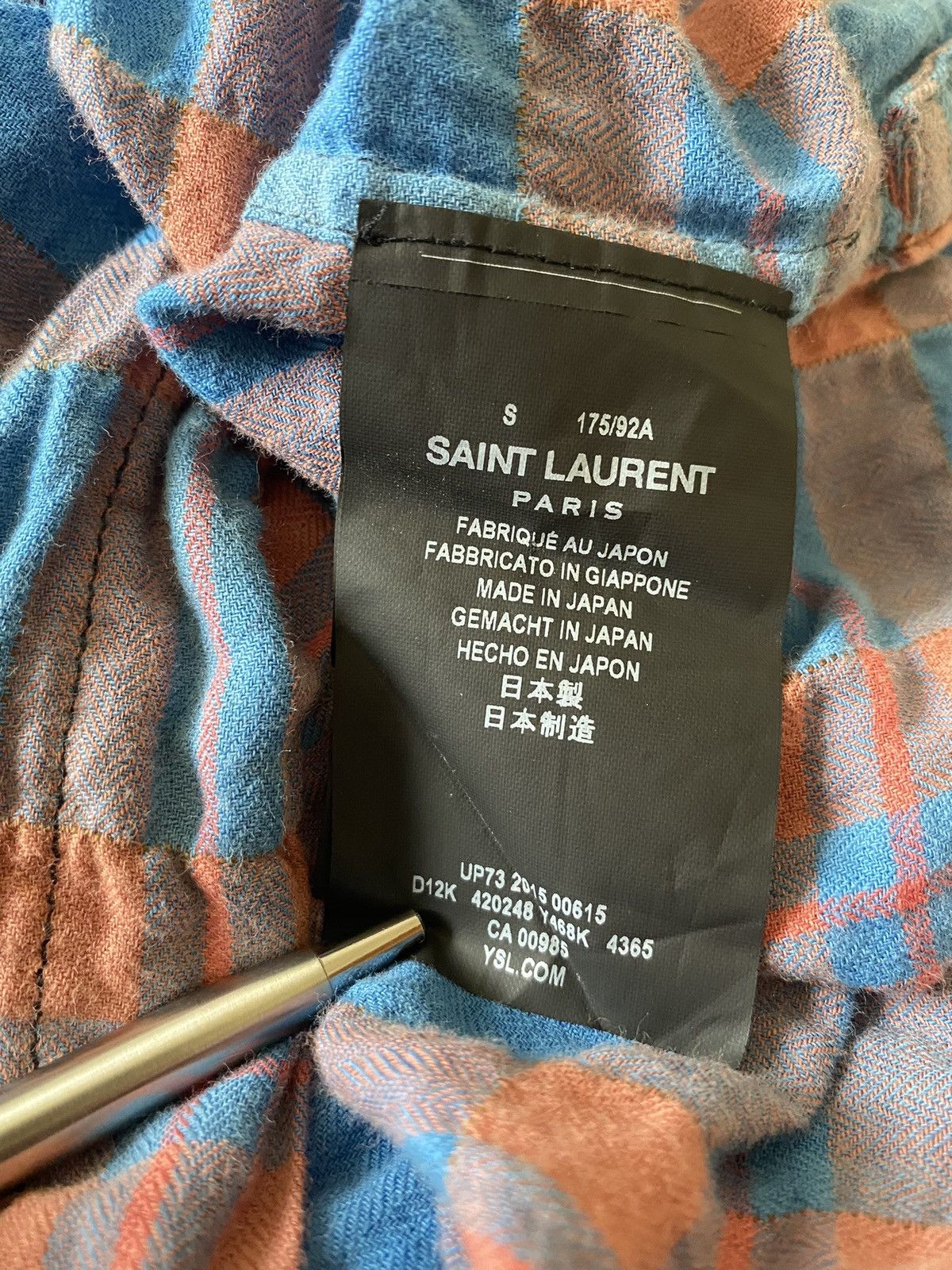 Saint Laurent Paris SS16 Saint Laurent‘ surf sound’ raw hem bleached flannel Size US S / EU 44-46 / 1 - 14 Thumbnail