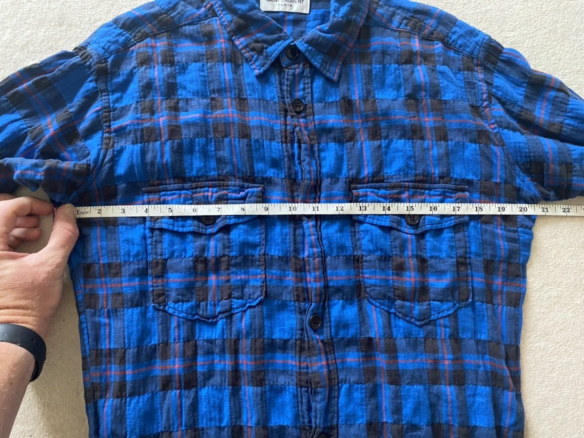 Saint Laurent Paris SS16 Saint Laurent‘ surf sound’ raw hem bleached flannel Size US S / EU 44-46 / 1 - 9 Thumbnail