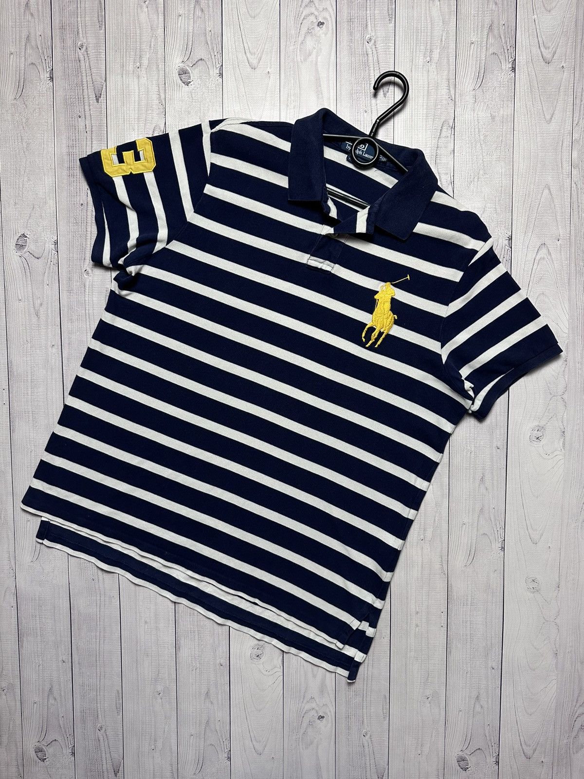 Vintage polo Ralph Lauren striped logo size XL