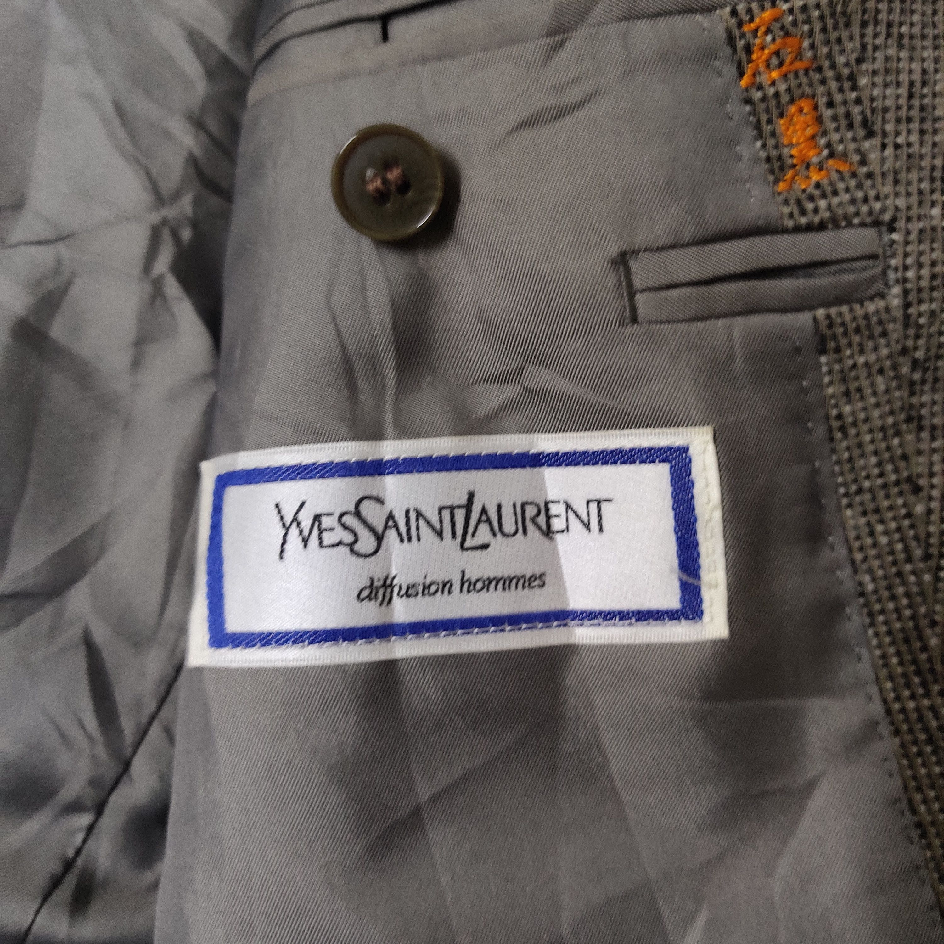 Yves Saint Laurent Vintage Ysl Yves Saint Laurent Diffusion Hommes Wool Blazer Size US S / EU 44-46 / 1 - 7 Thumbnail
