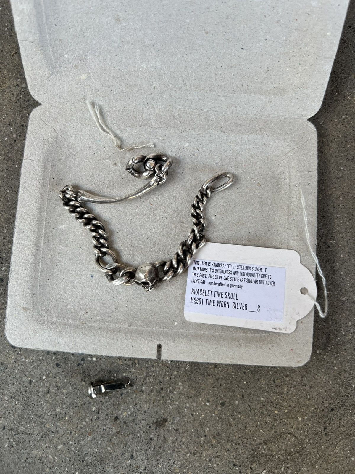 WERKSTATT MUNCHEN SKULL CHAIN BRACELET