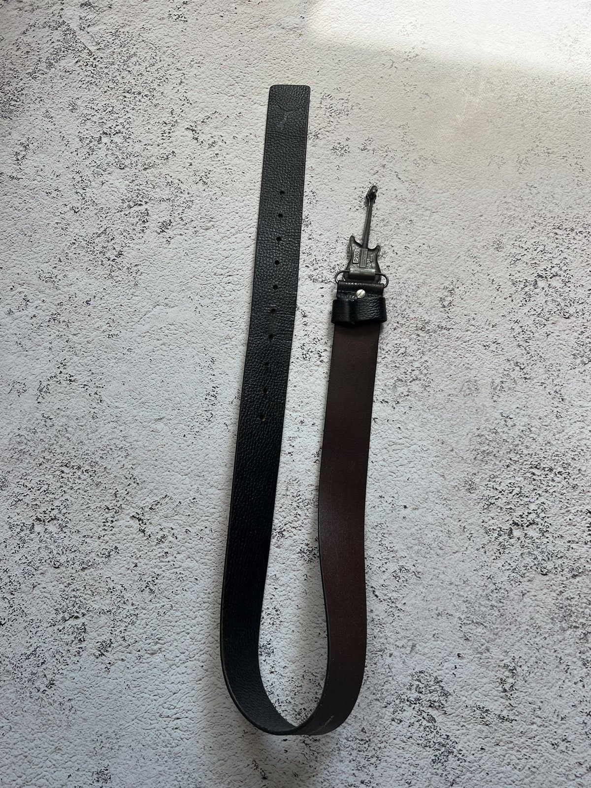 Japanese Brand × Vintage Y2K Vintage Leather Belt Guitar Size ONE SIZE - 7 Thumbnail
