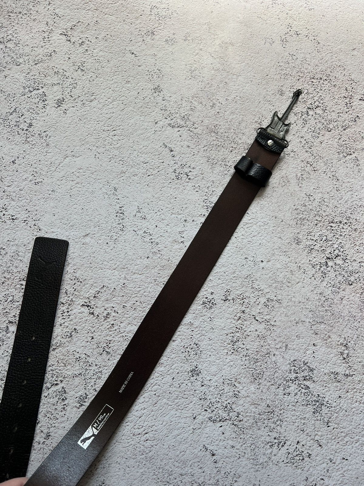 Japanese Brand × Vintage Y2K Vintage Leather Belt Guitar Size ONE SIZE - 8 Thumbnail