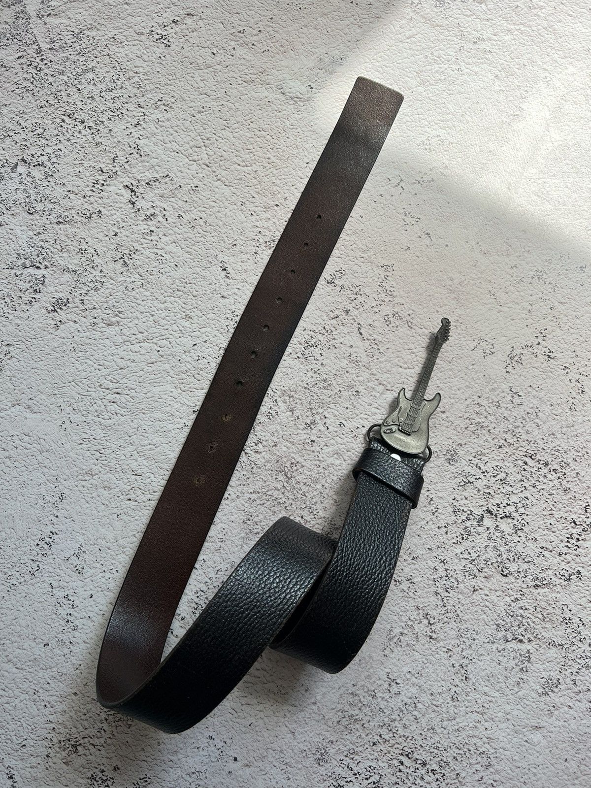 Japanese Brand × Vintage Y2K Vintage Leather Belt Guitar Size ONE SIZE - 6 Thumbnail