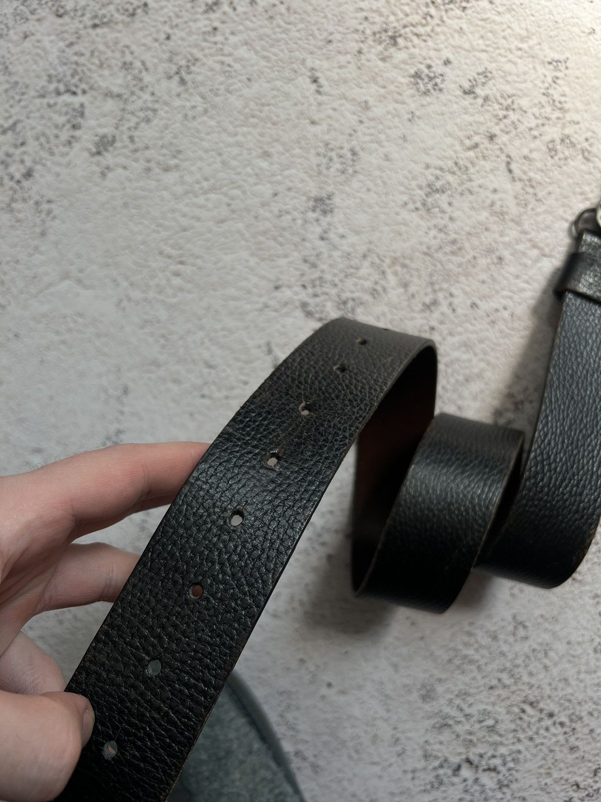 Japanese Brand × Vintage Y2K Vintage Leather Belt Guitar Size ONE SIZE - 5 Thumbnail