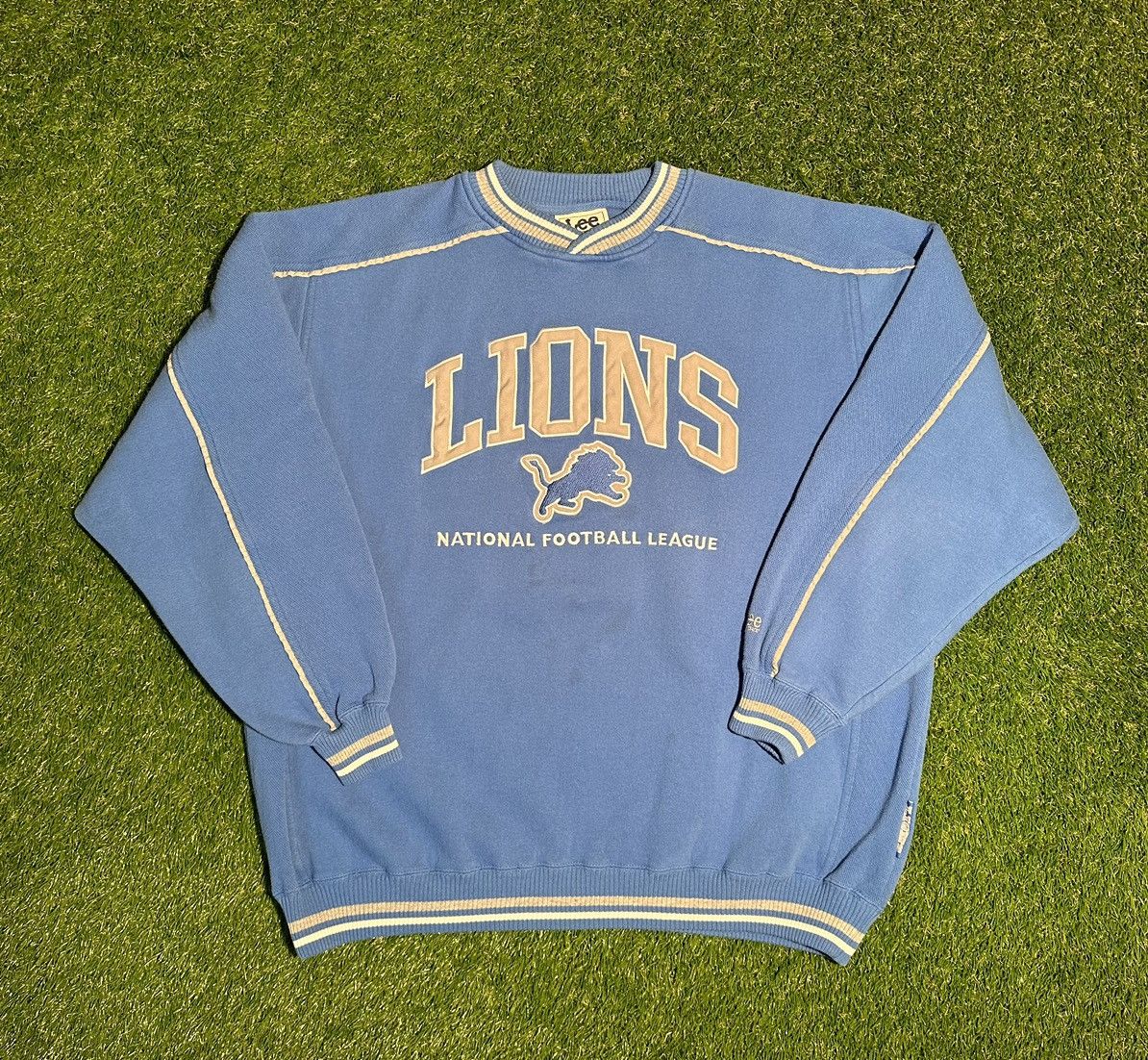 Vintage Detroit Lions Football NFL Lee Sport Pullover 